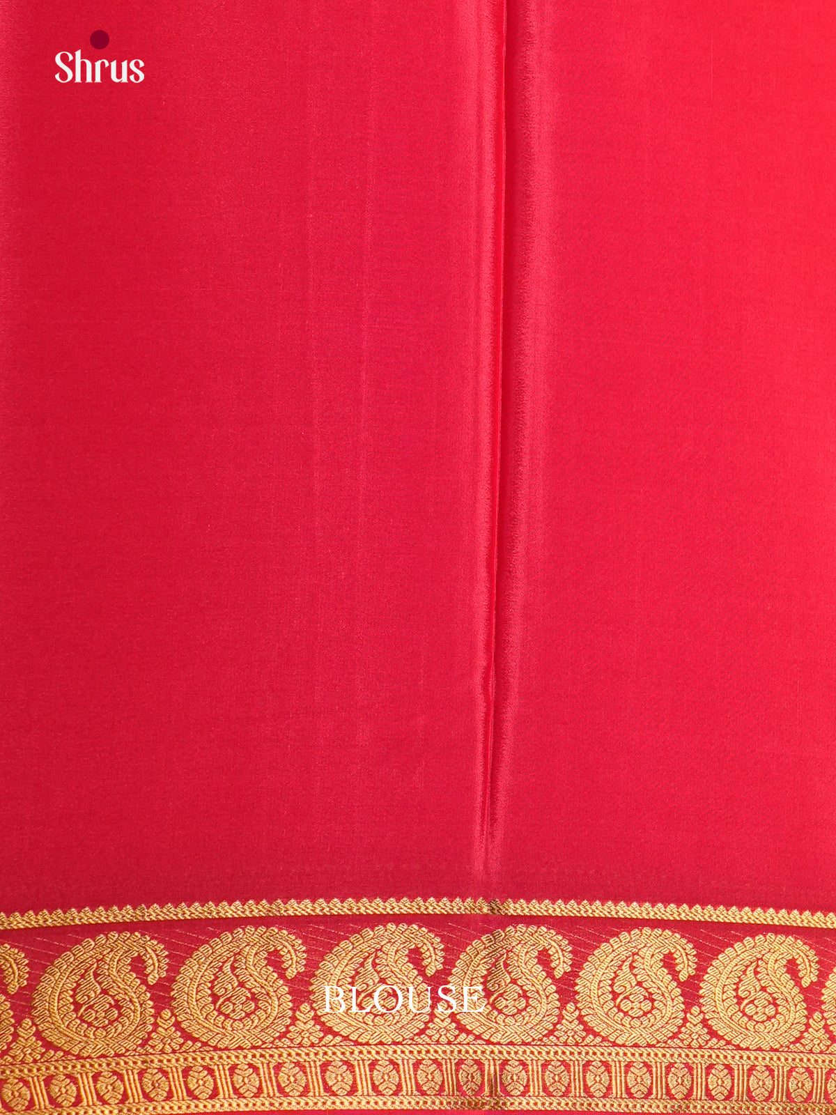 Buy Striking Pink Mysore Crepe Silk Saree with Plain Body, Paisley Zari Border & Traditional Pallu