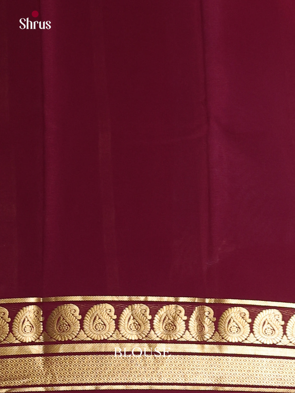 Buy Regal Pink Mysore Silk Crepe Saree with Floral Prints, Maroon Border With Paisley Bands & Chit Pallu