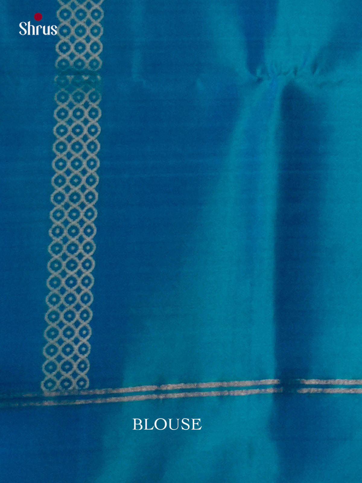 Buy Premium Blue Pure Soft Silk Saree with Golden Kolam Motifs, Plain Border & Zari Pallu