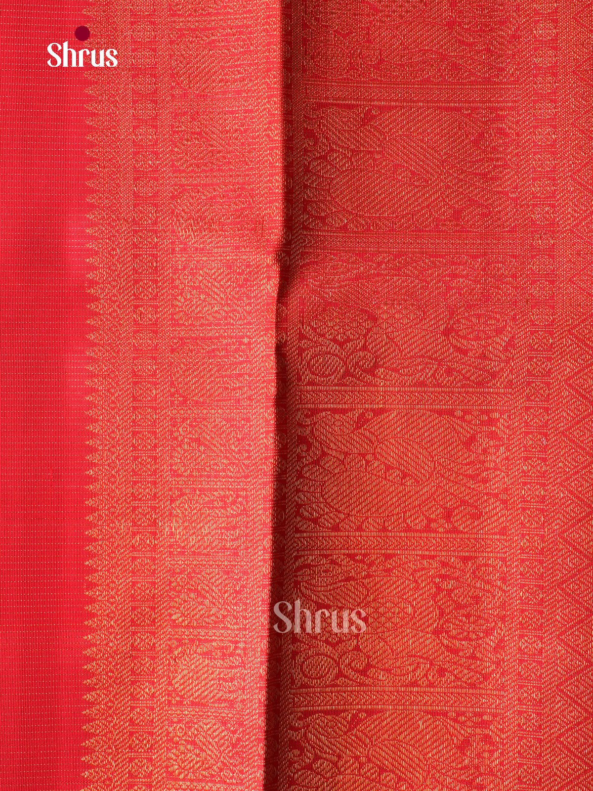Pretty Red Pattu Sarees With Intricate Checks & Small Buttas | Self Zari Border with Geometric Patterns