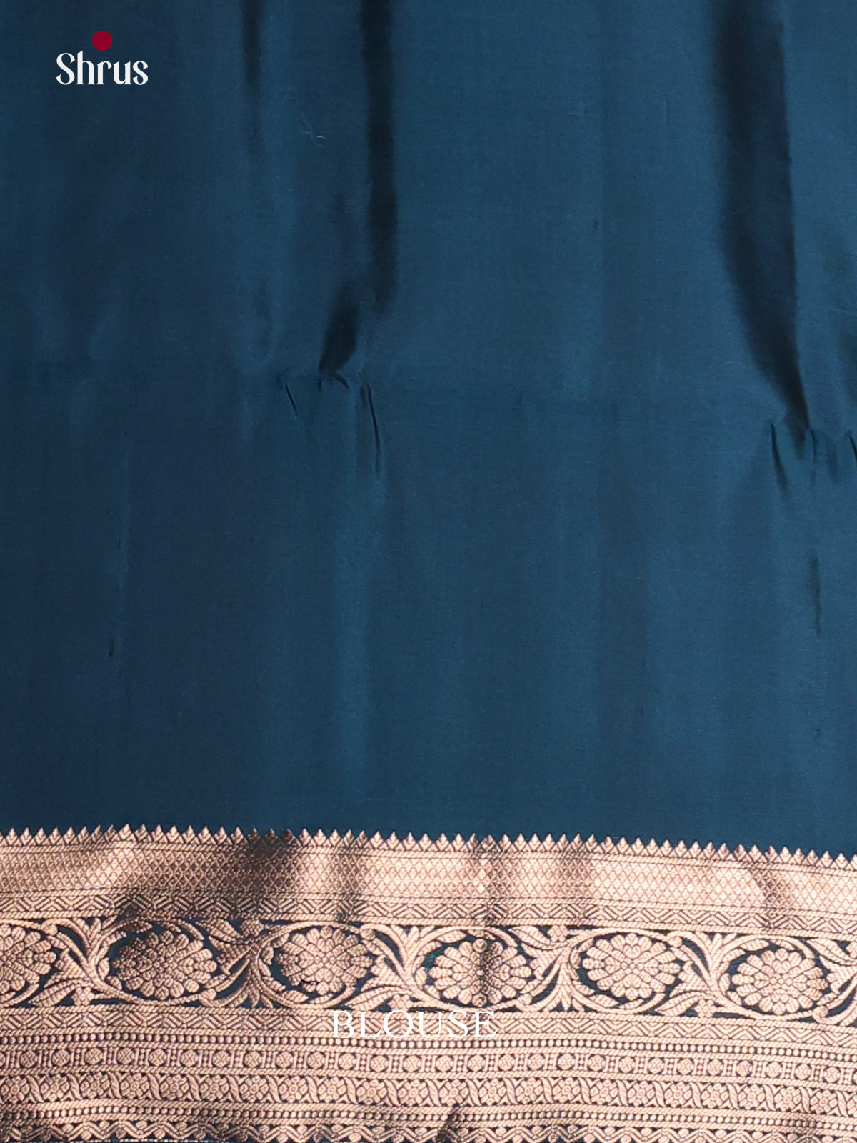 Opulent Prussian Blue Silk Sarees With Zari Floral Creepers & Brocade Pallu