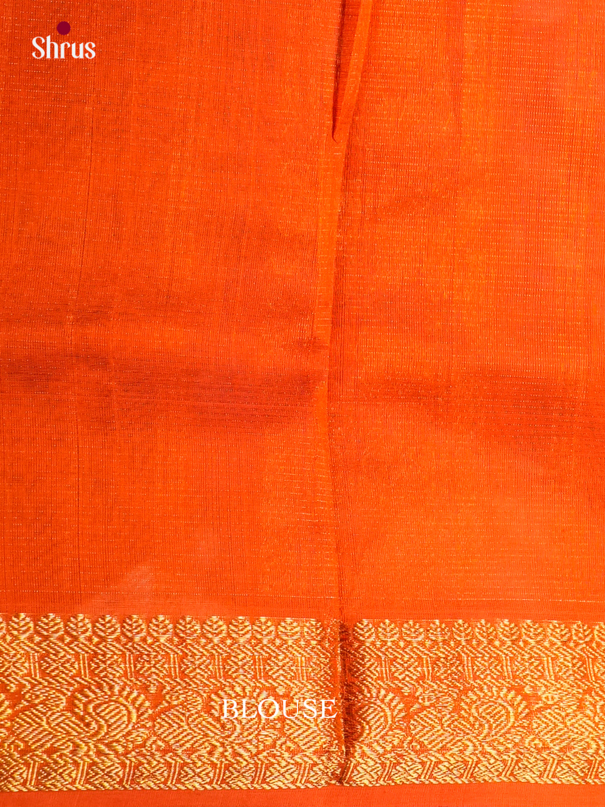 Buy Stunning Purple Cotton Silk Saree With Solid Body, Orange Zari Border & Chit Pallu