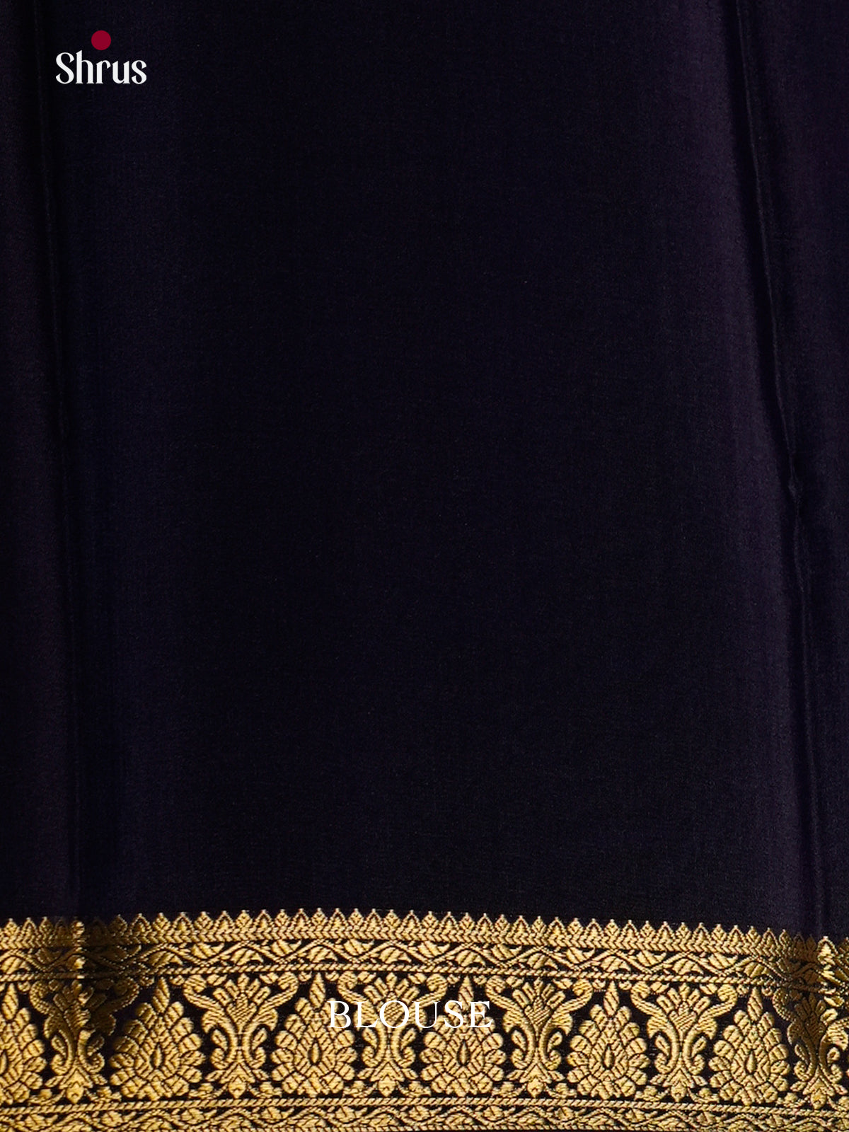 Buy Exquisite Purple Half & Half Mysore Crepe Silk Saree with Gold Stripes, Navy Blue Checks & Zari Pallu