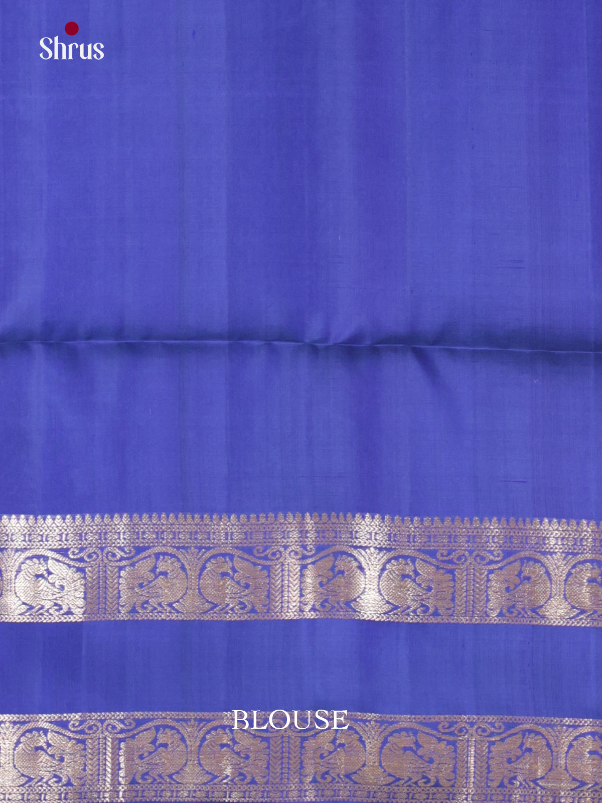 Buy Lustrous Purple Silk Saree with Zari Circular Motifs & Blue Rettaipet Border