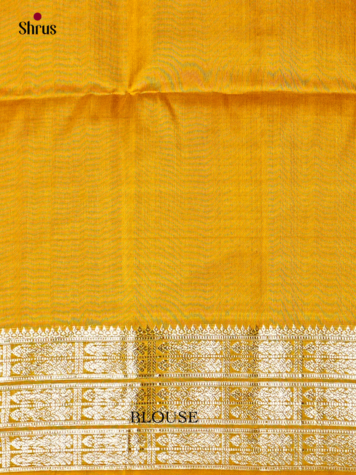 Radiant Mustard Yellow Soft Silk Sarees with Gold Buttas, Self Border With Zari Bands & Brocade Pallu 2