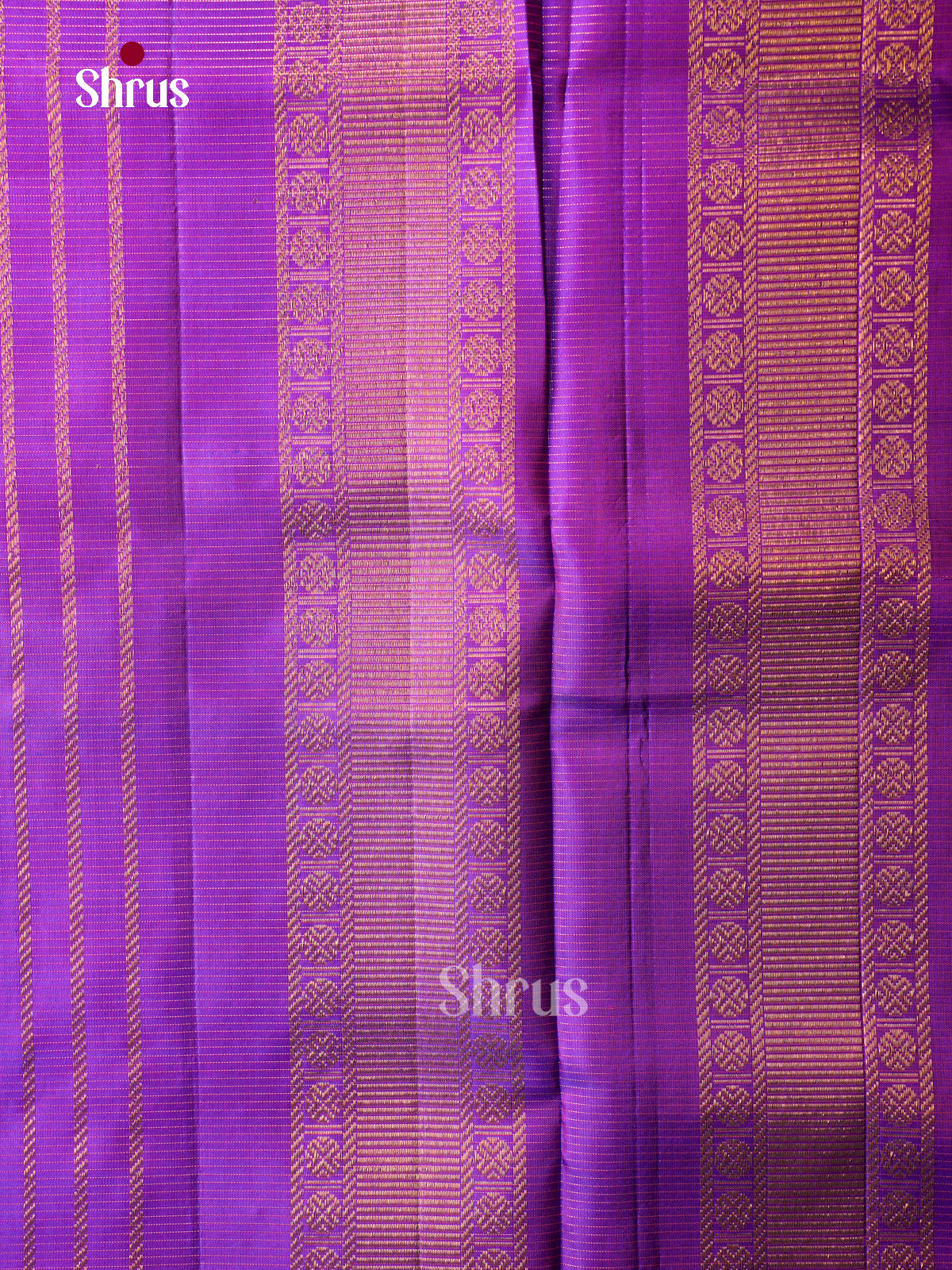 Radiant Pink 9Yards Pattu Sarees With Gold Buttas | Violet Kaddi Zari Border