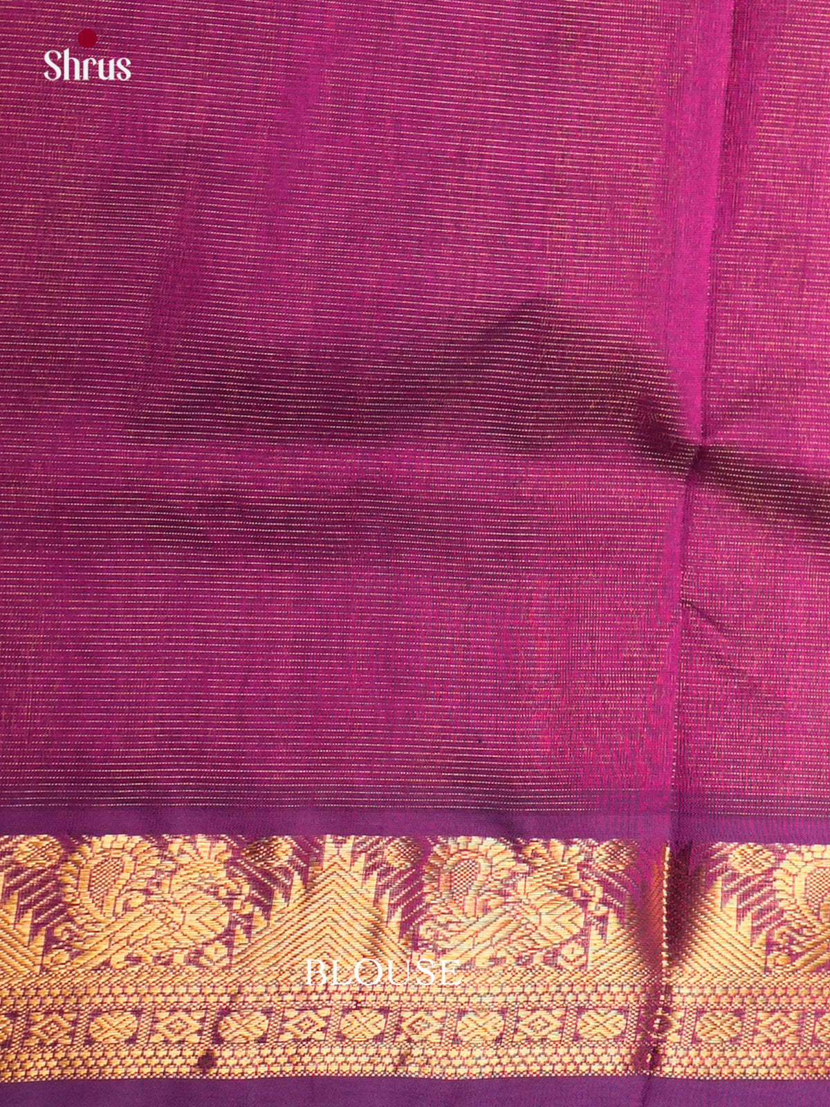 Buy Charming Rani Pink Cotton Silk Saree With Plain Body, Purple Zari Border & Traditional Pallu
