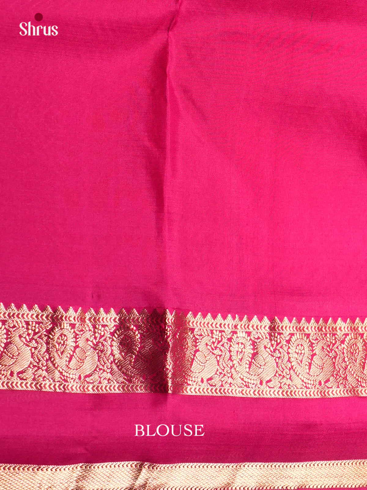 Buy Exquisite Rani Pink Kanchipuram Sarees With Rettapet Zari Border & Brocade Pallu