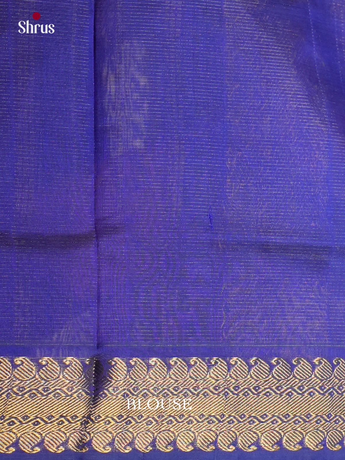 Buy Enchanting Red Cotton Silk Saree With Plain Body, Blue Zari Body & Chit Pallu