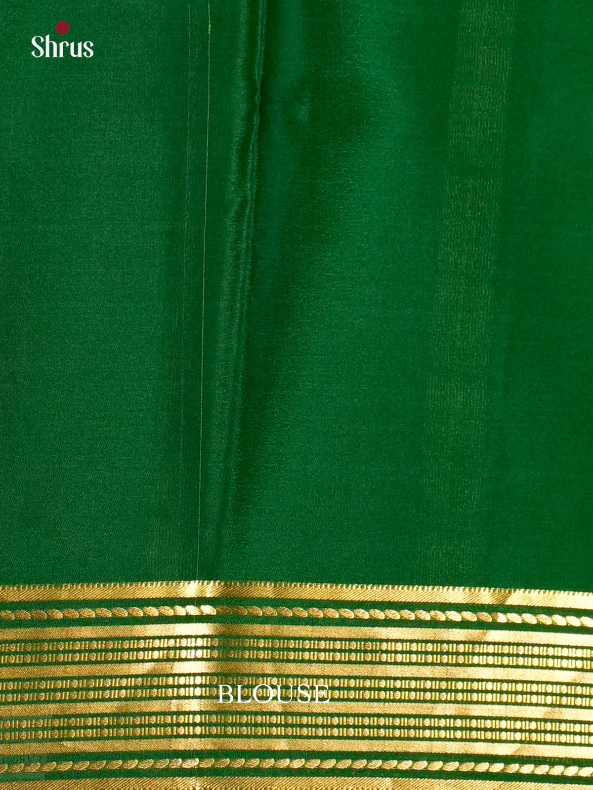 Buy Classy Red Mysore Silk Crepe Saree with Green Zari Striped Border & Traditional Chit Pallu