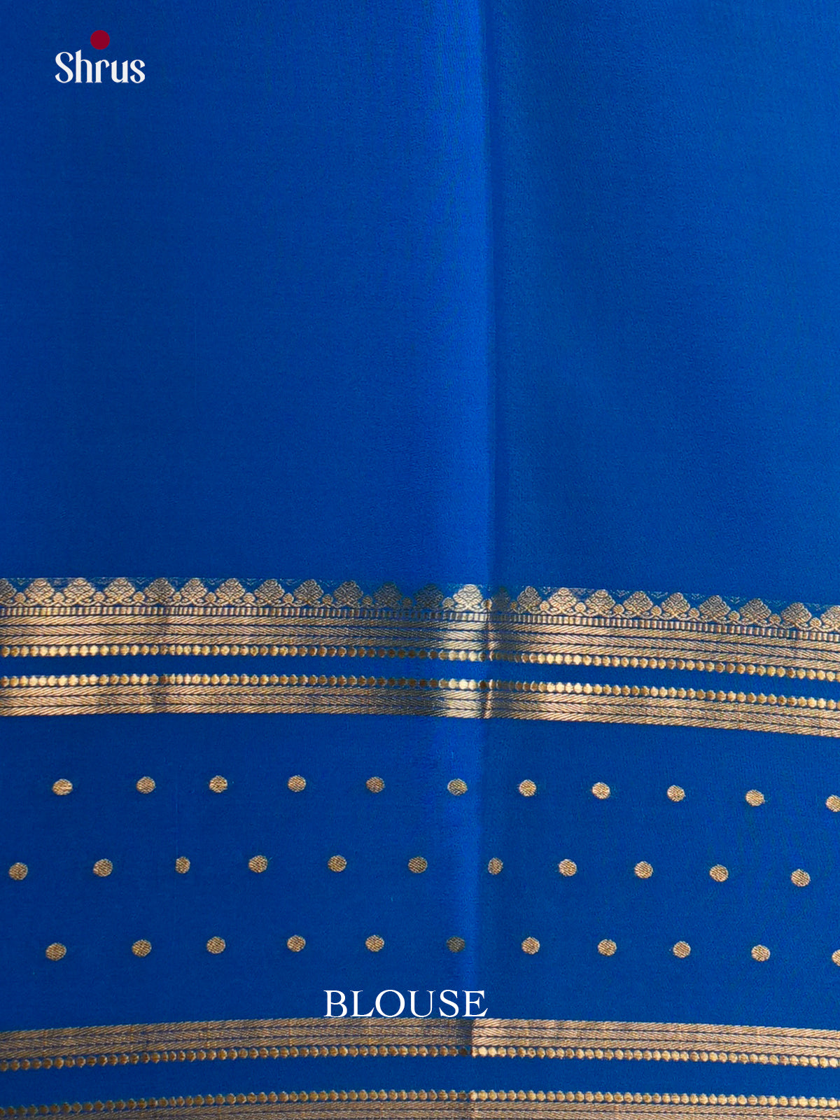 Buy Stunning Red Mysore Silk Sarees With Broad Blue Rettaipet Zari Border & Chit Pallu
