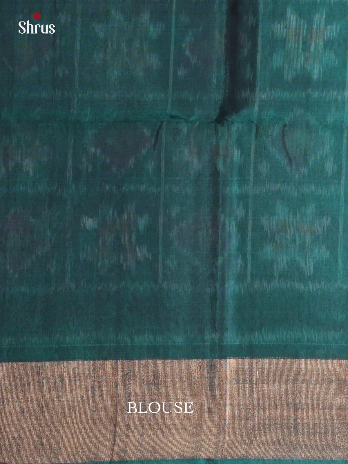 Buy Glowing Red Pochampally Cotton Silk Saree With Diamond Ikat Motifs, Teal Zari Border & Pallu