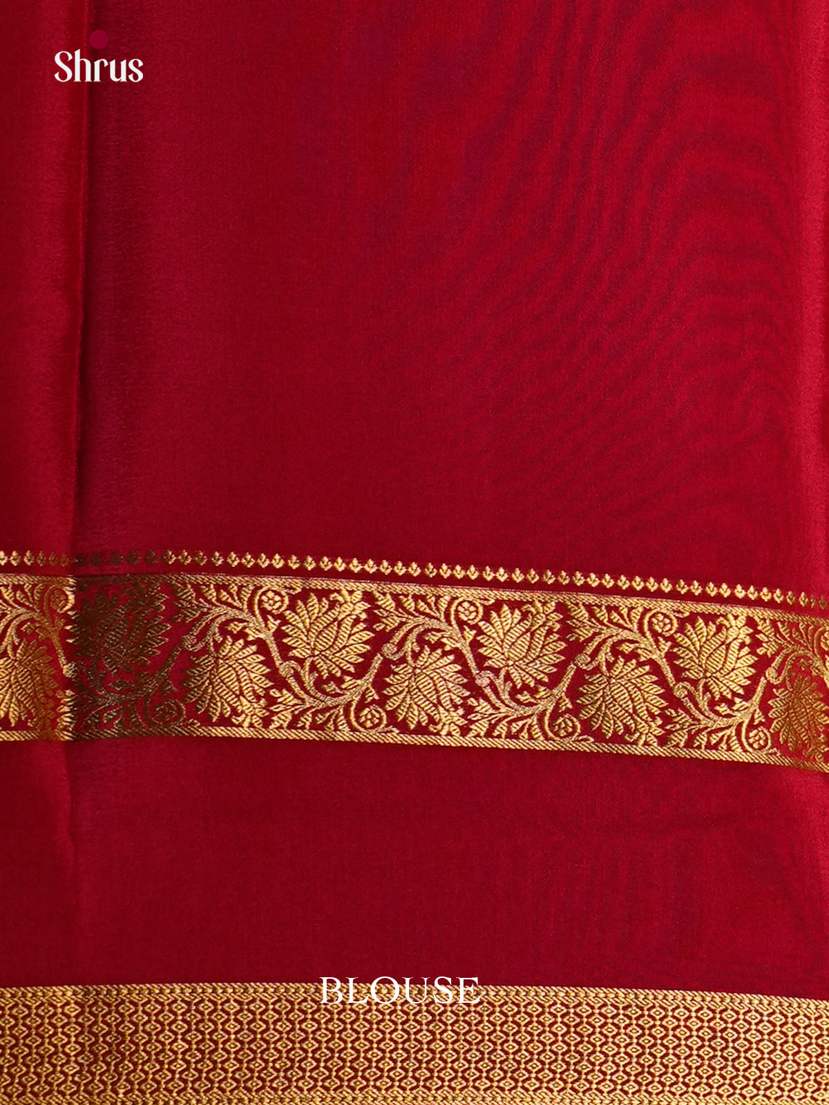 Buy Beautiful Red Pure Mysore Silk Sarees with Golden Checks, Rettaipet Zari Border & Grand Pallu