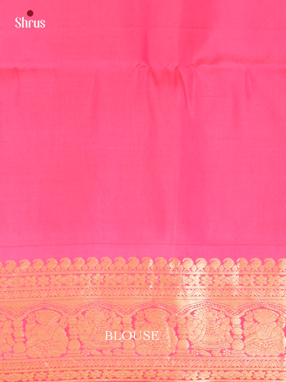 Buy Magnificent Rose Pink Silk Saree With Golden Floral Nestling, Zari Border & Grand Pallu