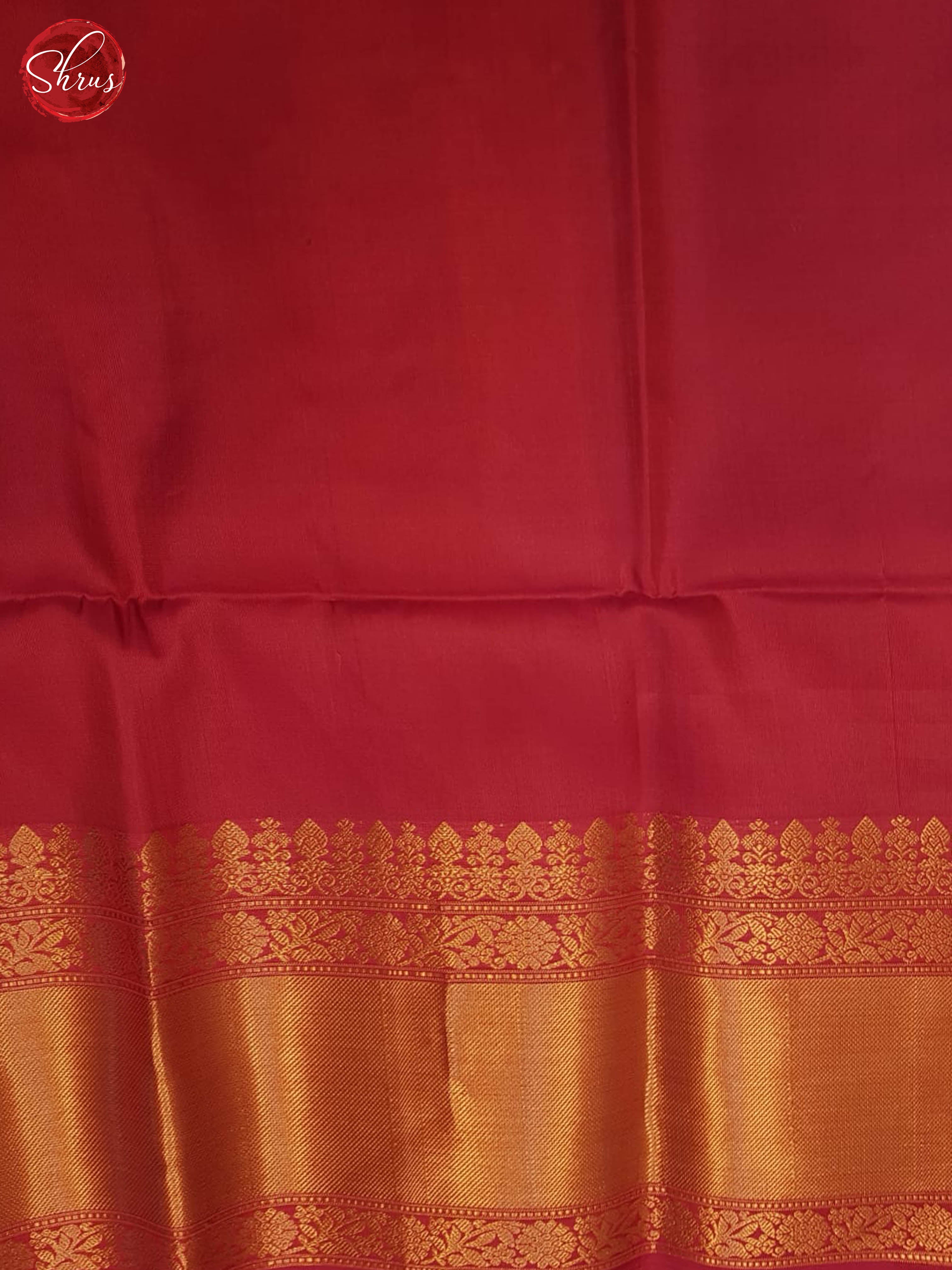 Majestic Royal Blue Silk Saree With Silver & Gold Buttas, Red Zari Border & Brocade Pallu