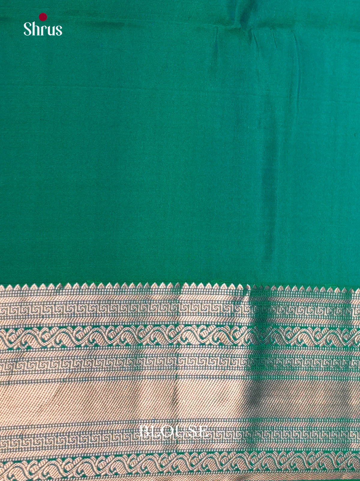 Buy Stunning Sea Green Silk Saree with Small Buttas, Zari Border & Brocade Pallu