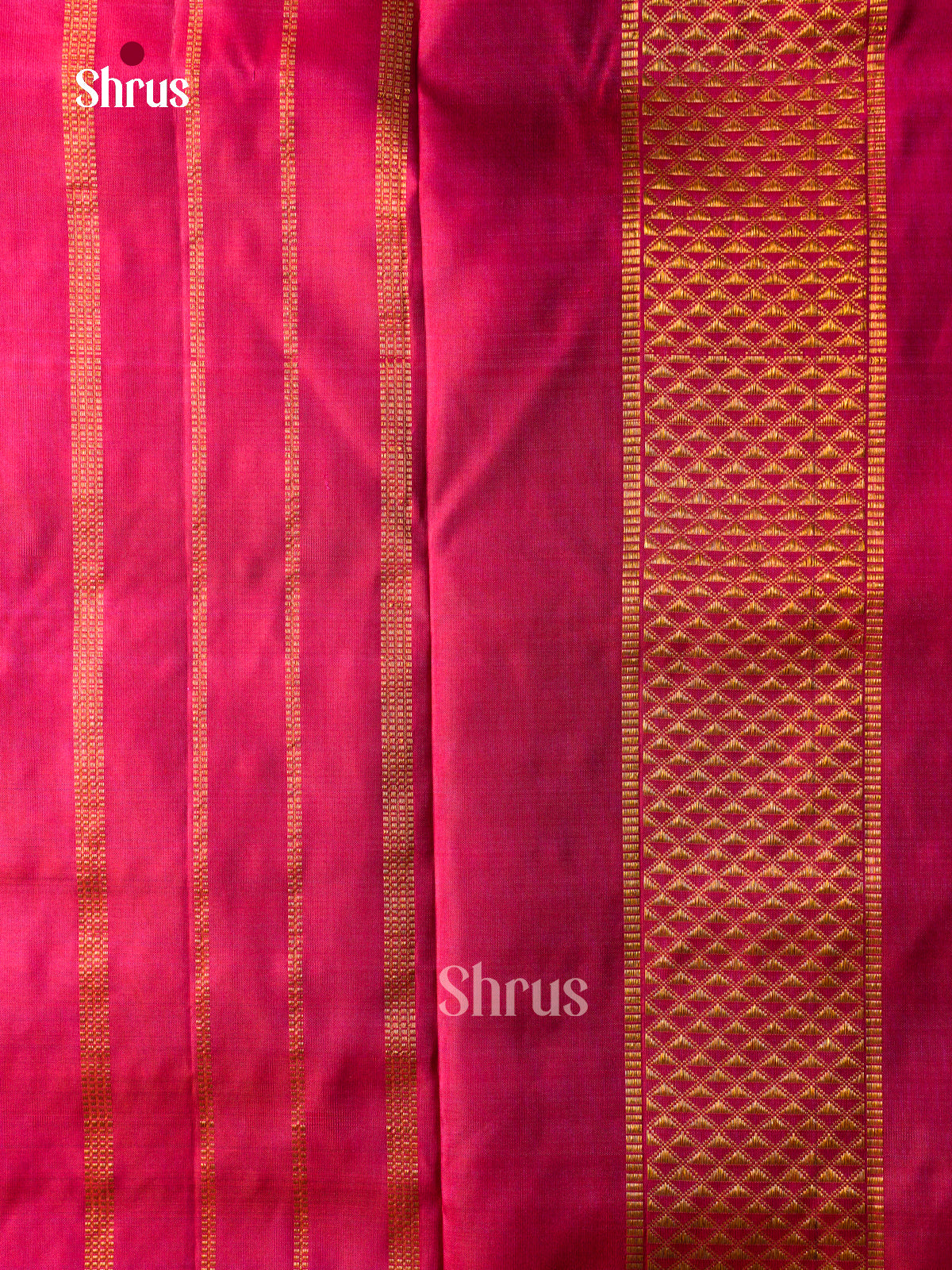 Serene Blue 9Yards Pattu Sarees With Gold Stripes | Pink Zari Border & Pallu