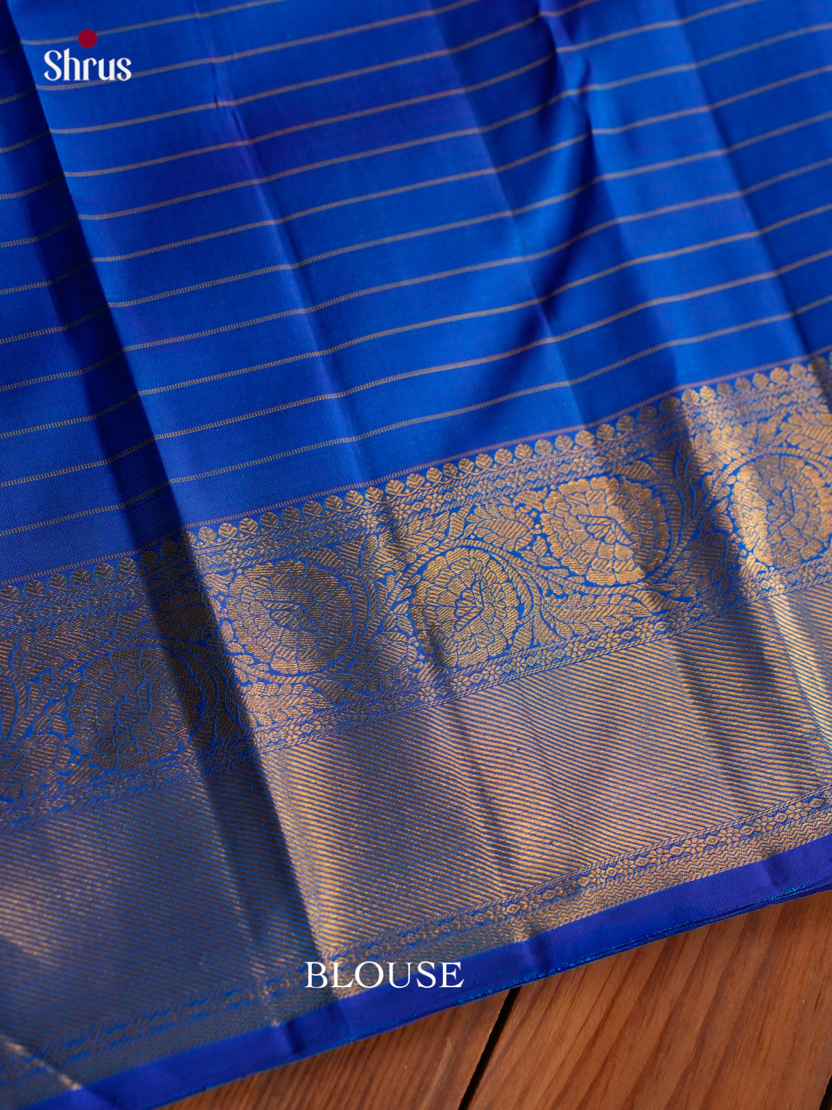 Sheeny Sea Green Kanchipuram Sarees With Gold Checks & Buttas | Royal Blue Zari Border