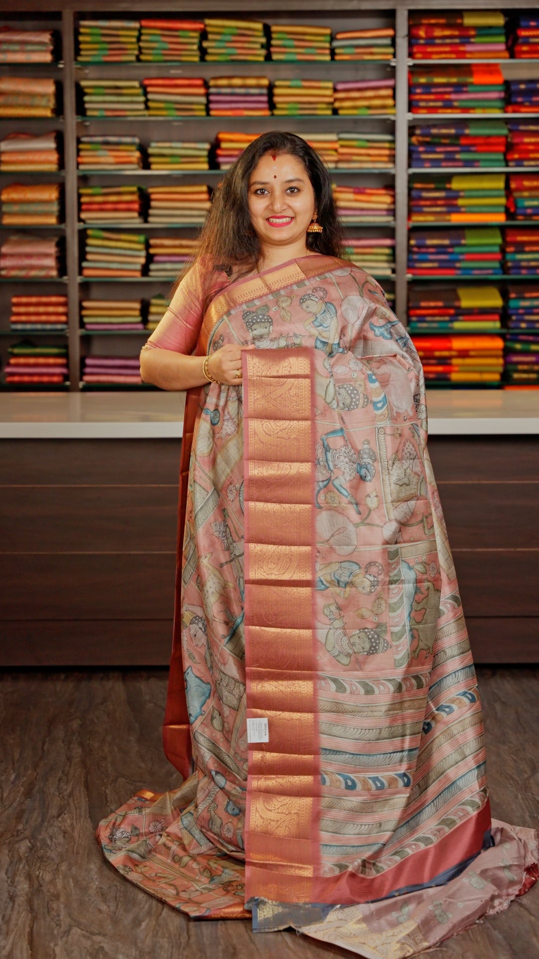 DAS22295 - Chennur-Print Saree - Shop on Shrus.com