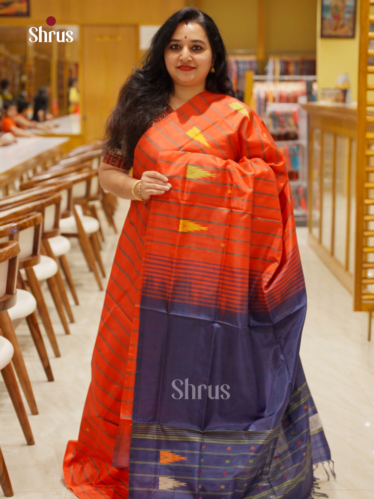 EAS23017 - Banana Pith without blouse - Saree - Shop on Shrus.com