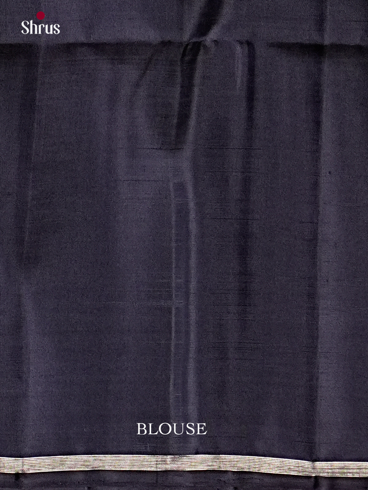 Stunning Dark Navy Soft Silk Sarees with Silver Zari Buttas, Thin Zari Border & Brocade Pallu 2