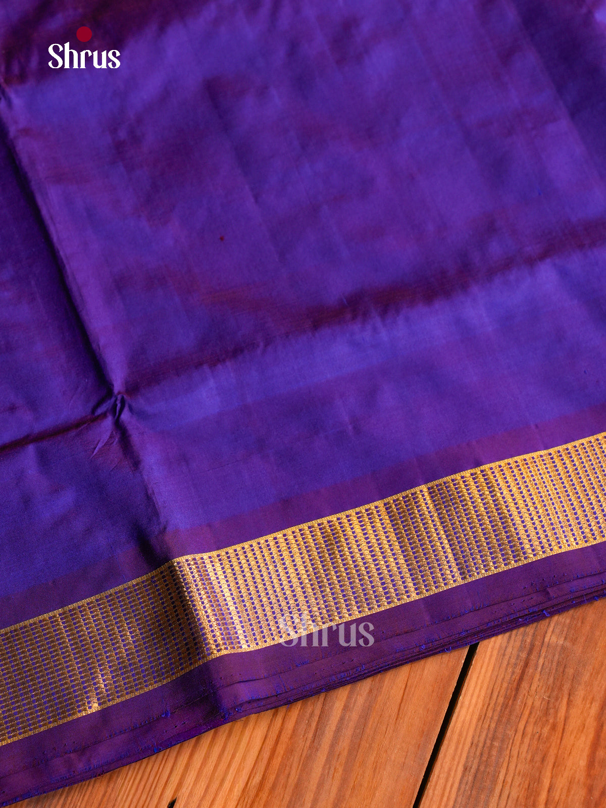 Stunnning Indigo 9Yards Kanchipuram Sarees With Plain Body | Self Kaddi Zari & Chit Pallu