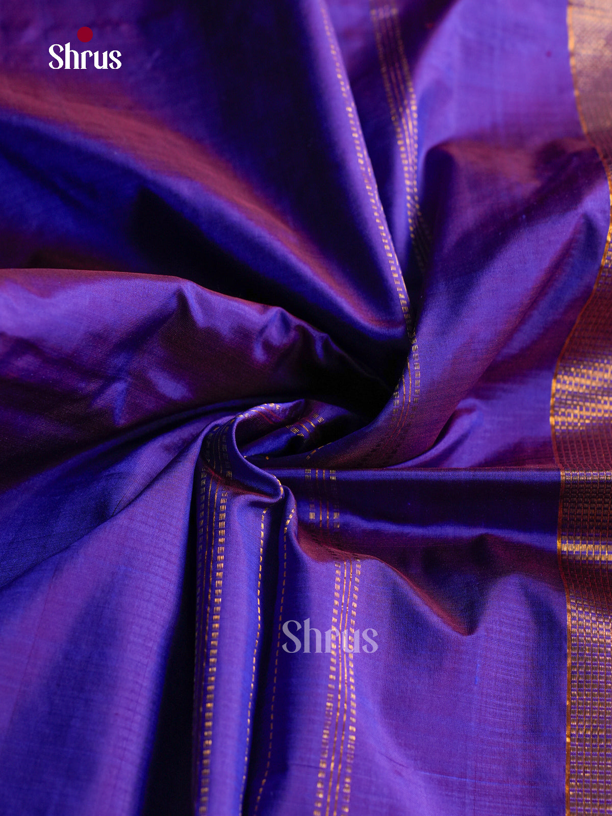 Stunnning Indigo 9Yards Pattu Sarees With Plain Body | Self Kaddi Zari & Chit Pallu