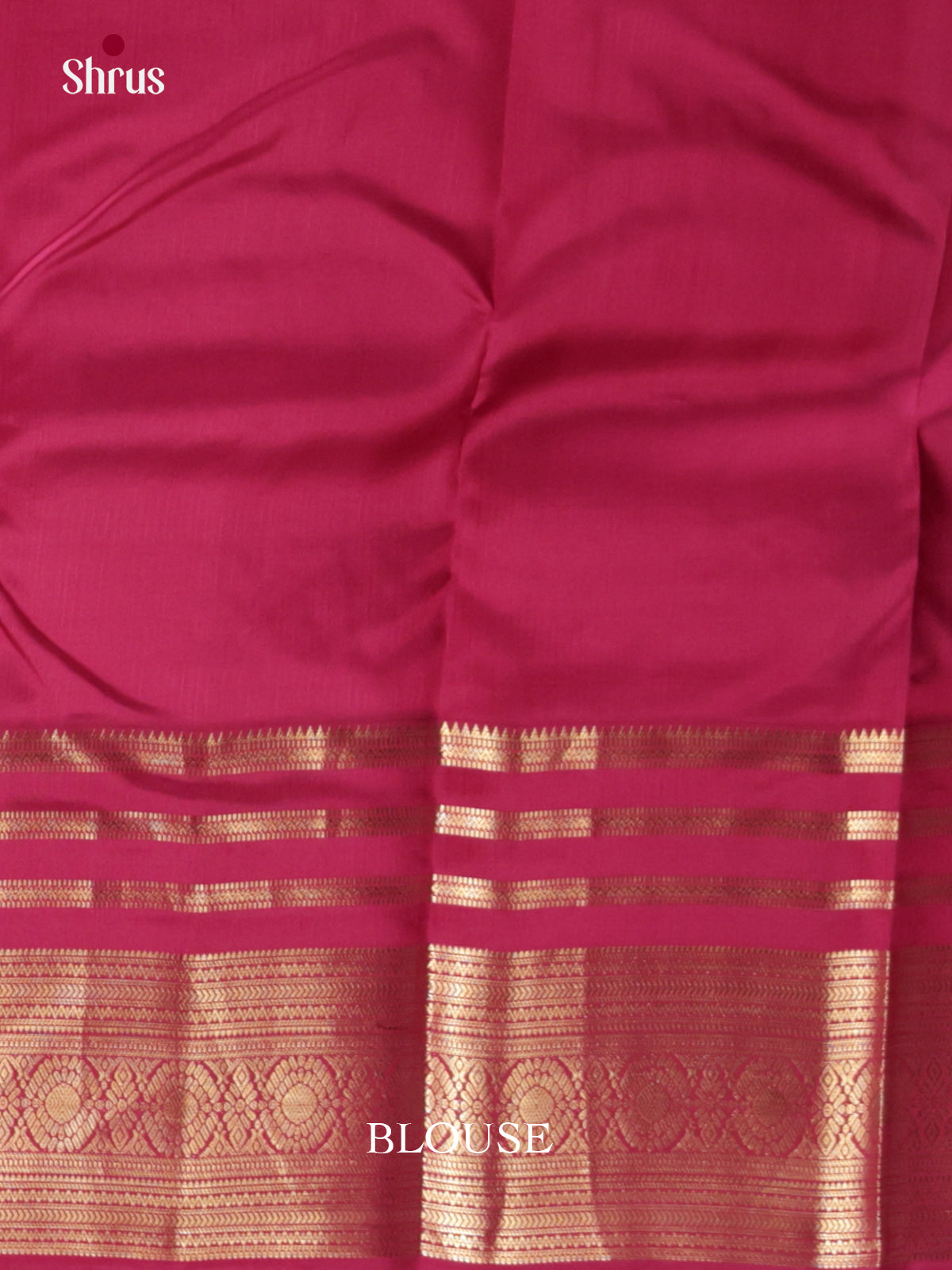 Buy Pretty Teal Blue Kanchipuram Sarees with Zari Buttas, & Dark Pink Zari Border & Pallu