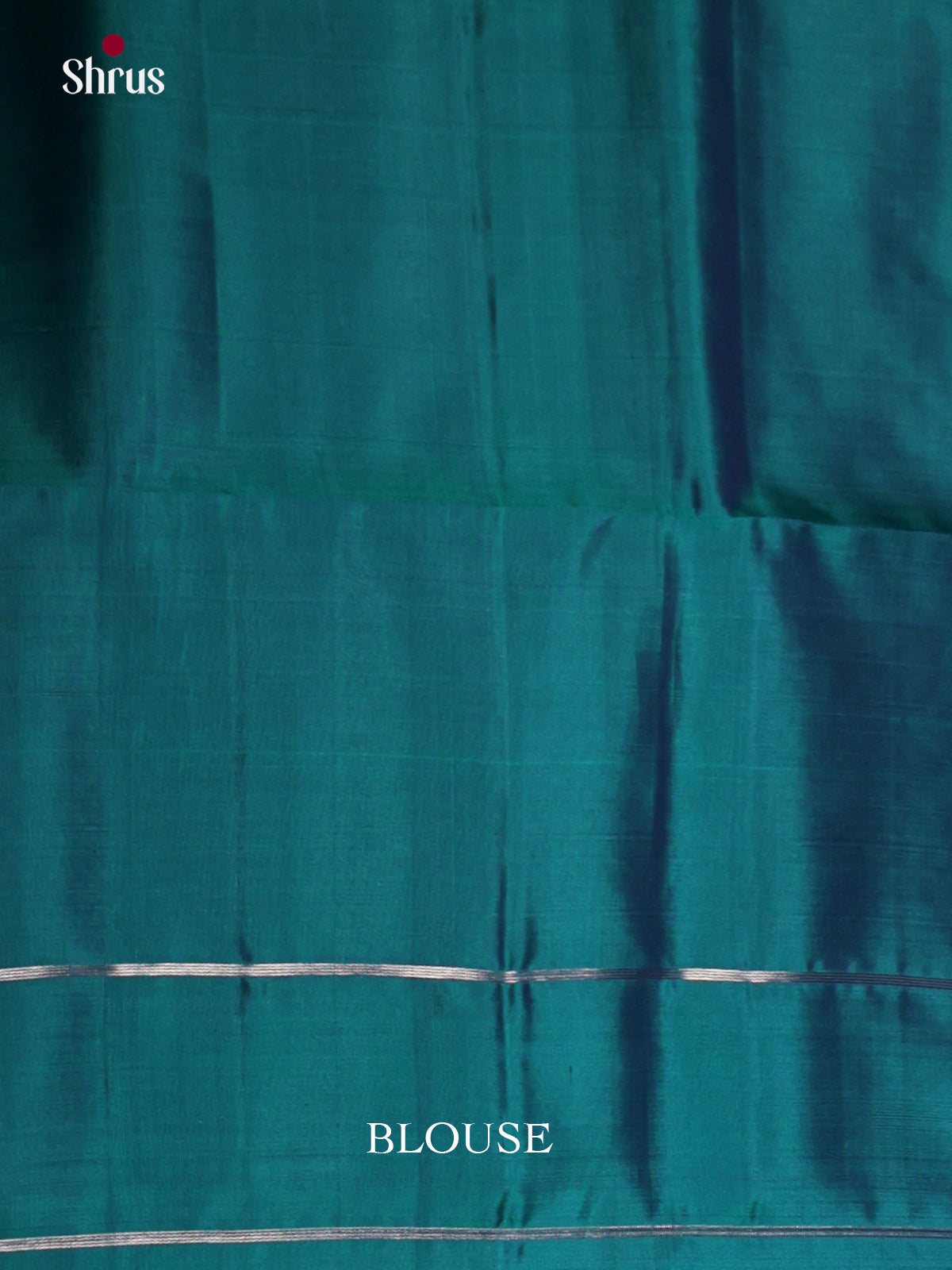 Buy Lustrous Teal Blue Silk Saree With Silver Parrot Motifs, Rettaipet Border & Brocade Pallu