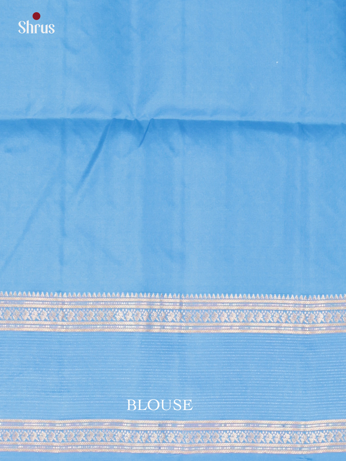 Buy Majestic Teal Green Silk Saree with Zari Floral Buttas, Sky Blue Rettapet Border & Pallu