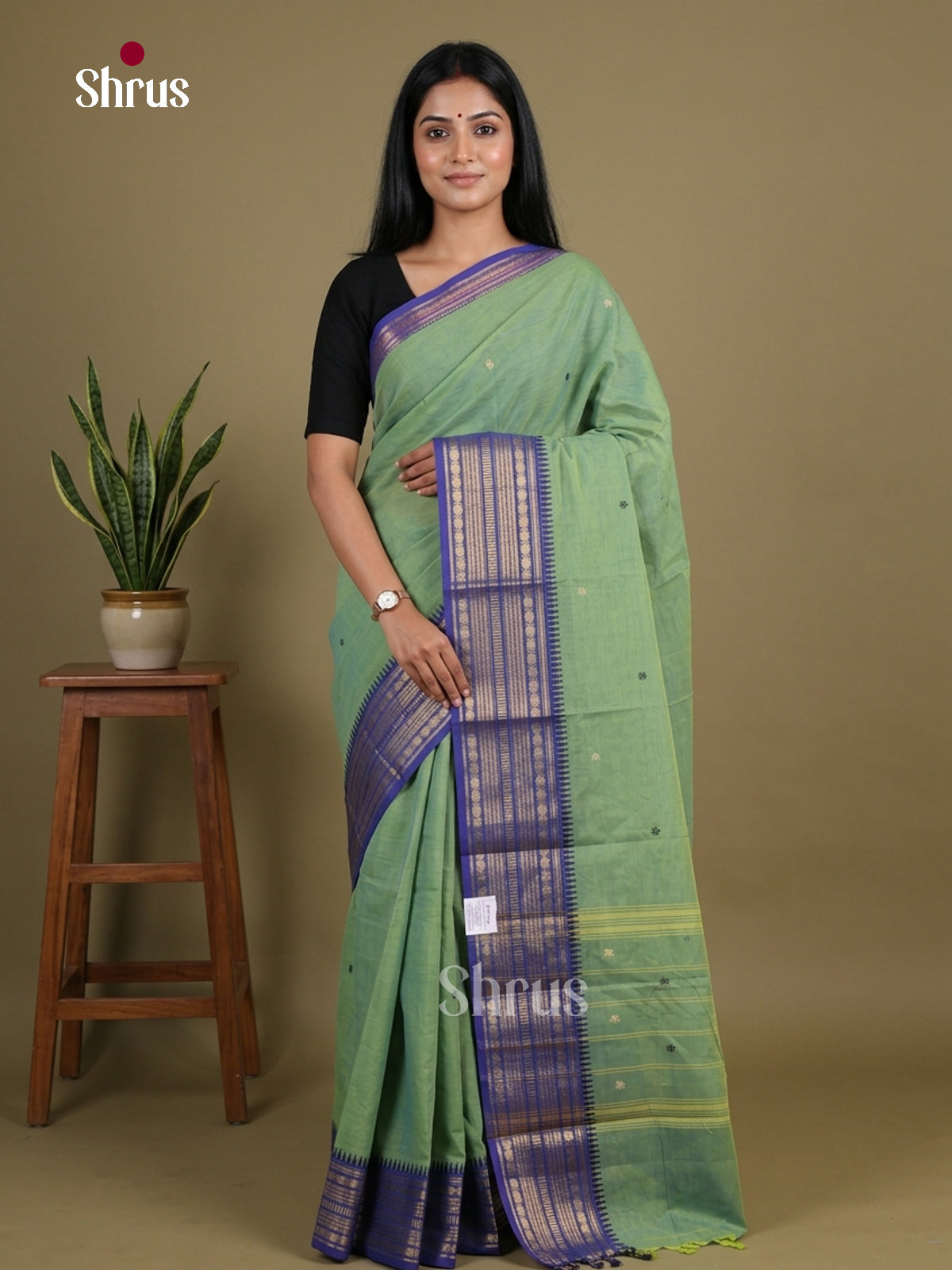 Chettinad Cotton Saree - EGS07021 - Shop on Shrus.com