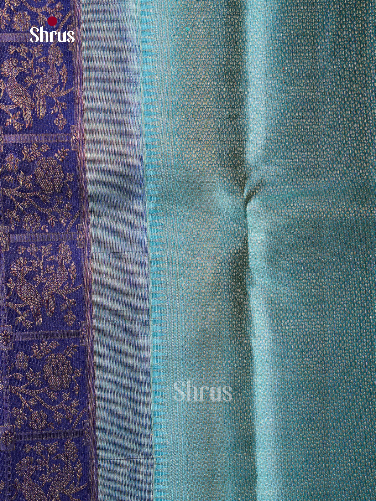 Timeless Royal Blue Kanchipuram Pattu Sarees With Checks, Bird Motifs & Sky Blue Zari Border
