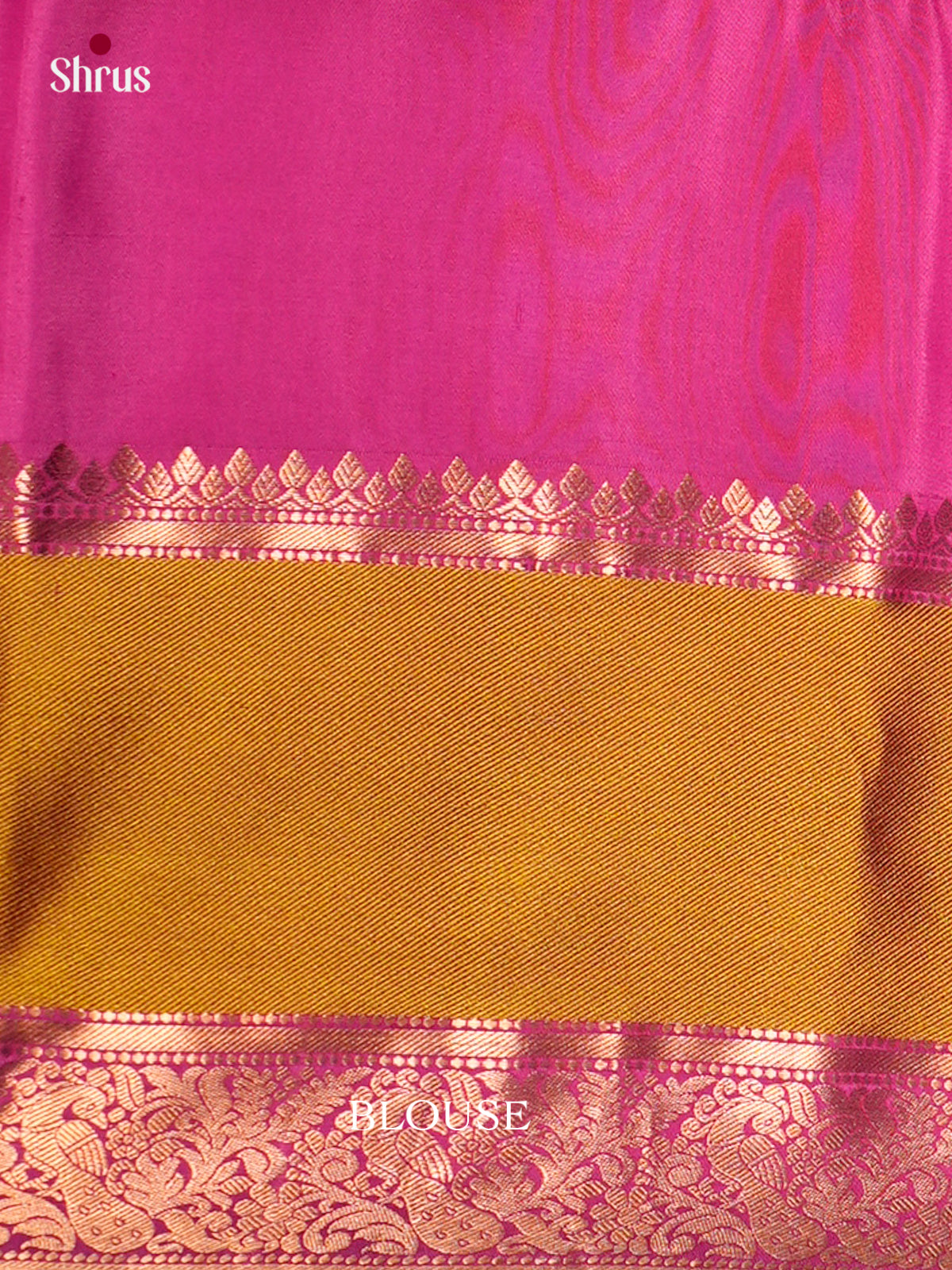 Buy Glowing Turquoise Silk Saree With Zari Buttas, Lime Green Rettaipet Border & Pink Pallu