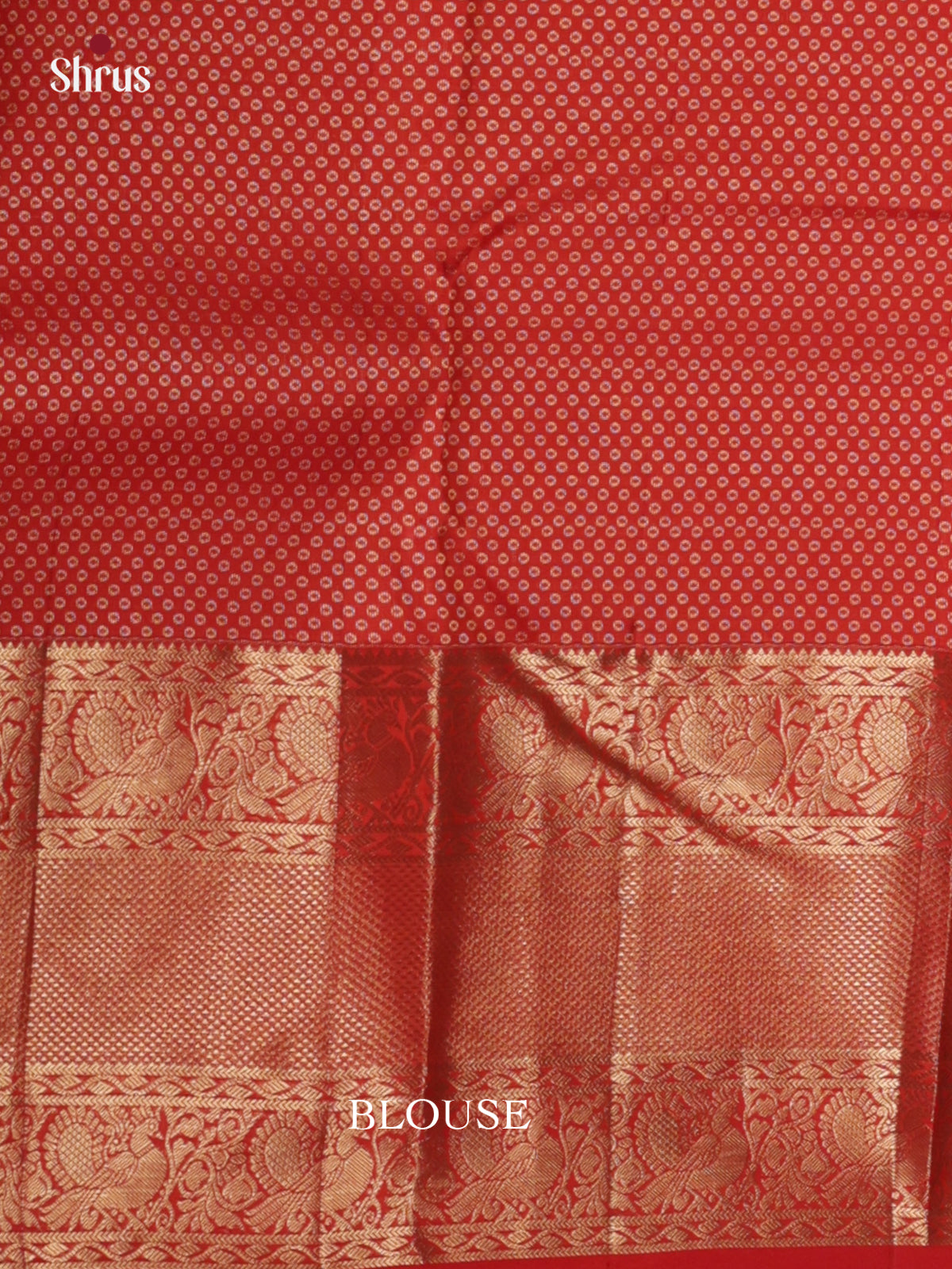 Buy Breathtaking Vermillion Red Kanchipuram Sarees With Broad Zari Border & Brocade Pallu
