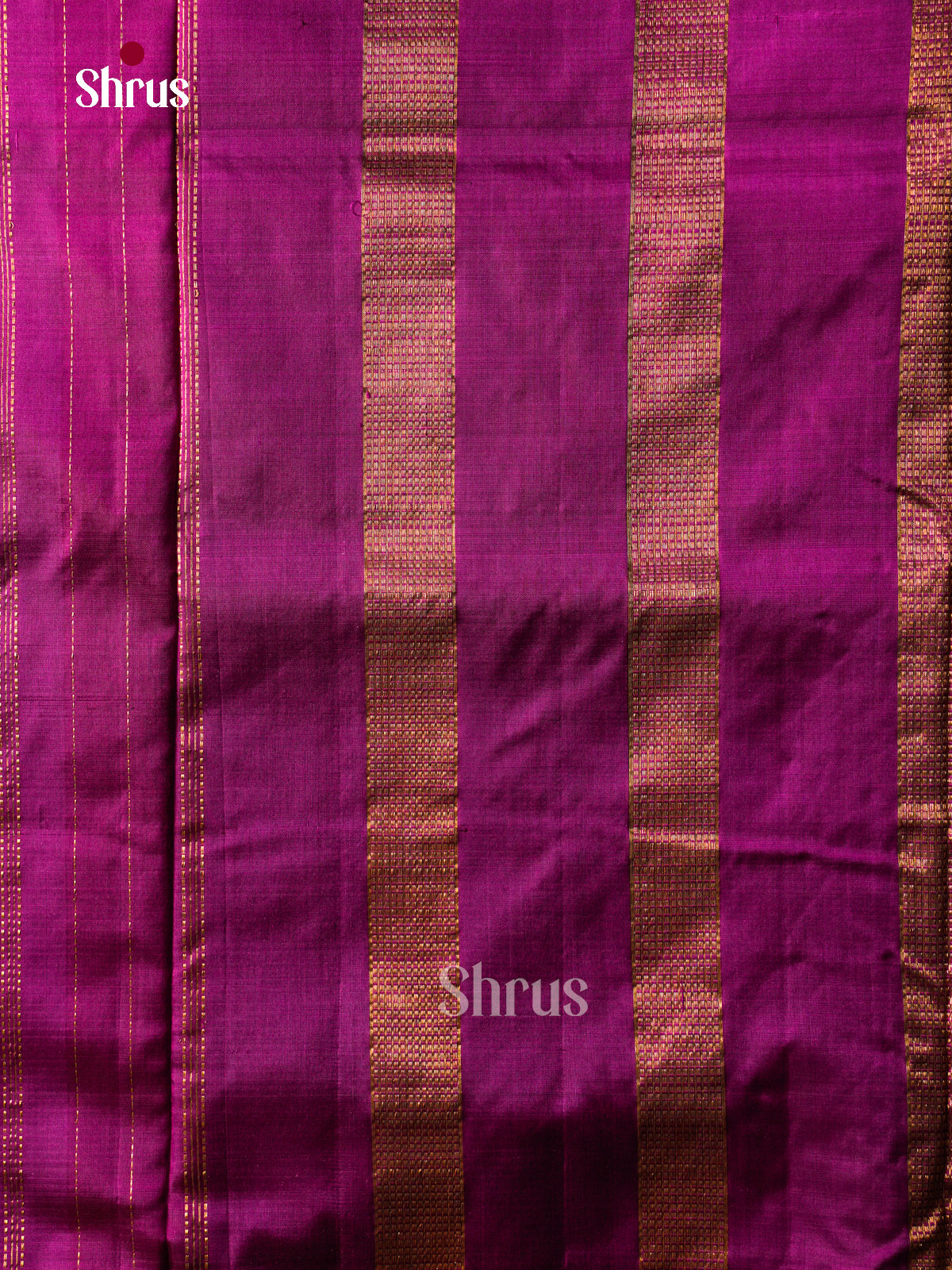Vibrant Magenta 9Yards Pattu Sarees With Plain Body | Self Kaddi Zari & Chit Pallu