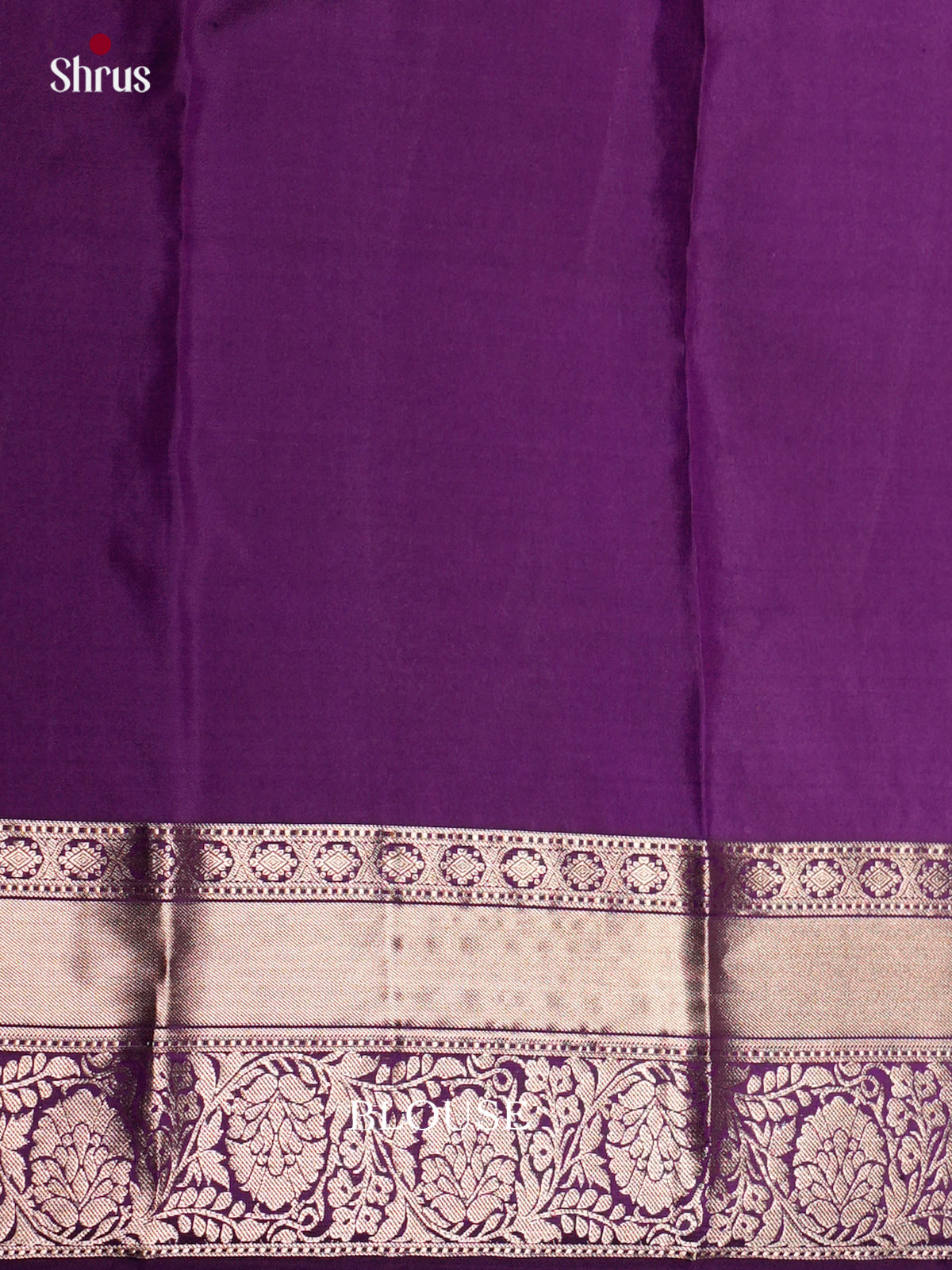 Buy Majestic Violet Kanjivaram Saree With Zari Woven Motifs Brocade & Rich Border