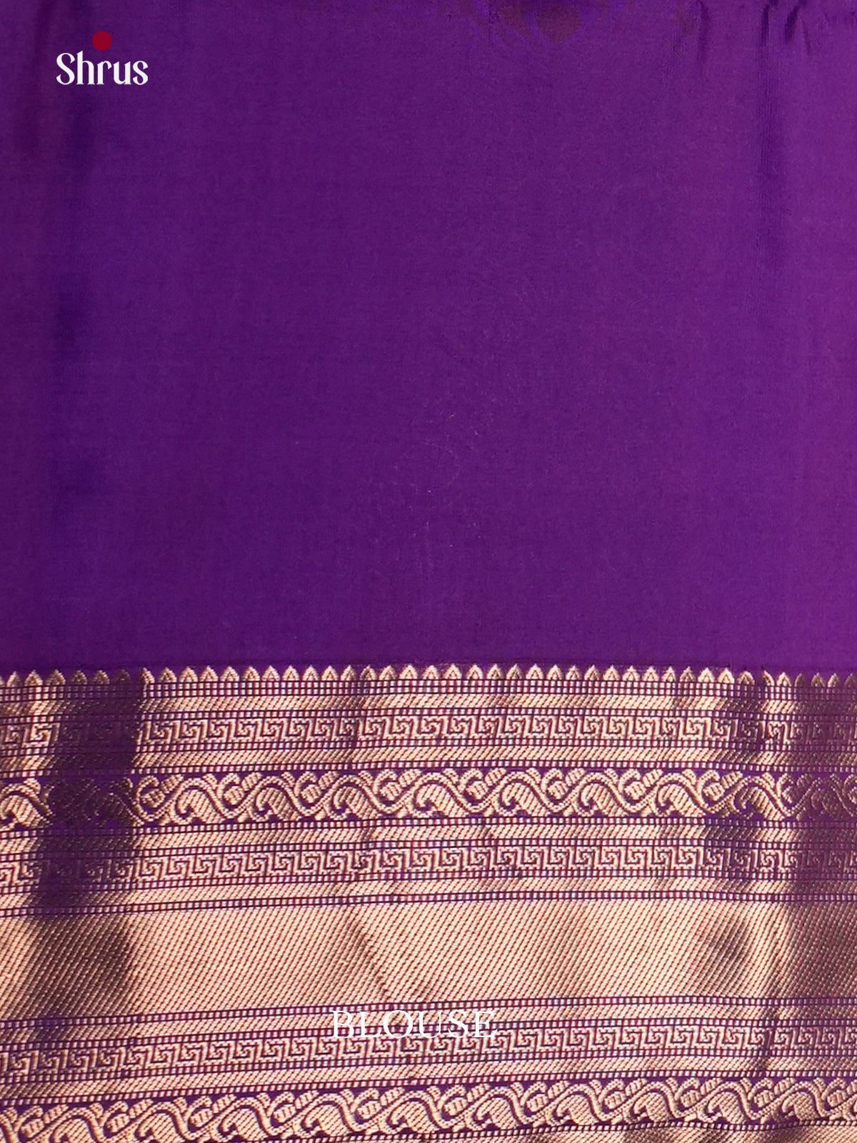 Buy Pretty Violet Silk Saree with Golden Buttas, Zari Border & Brocade Pallu