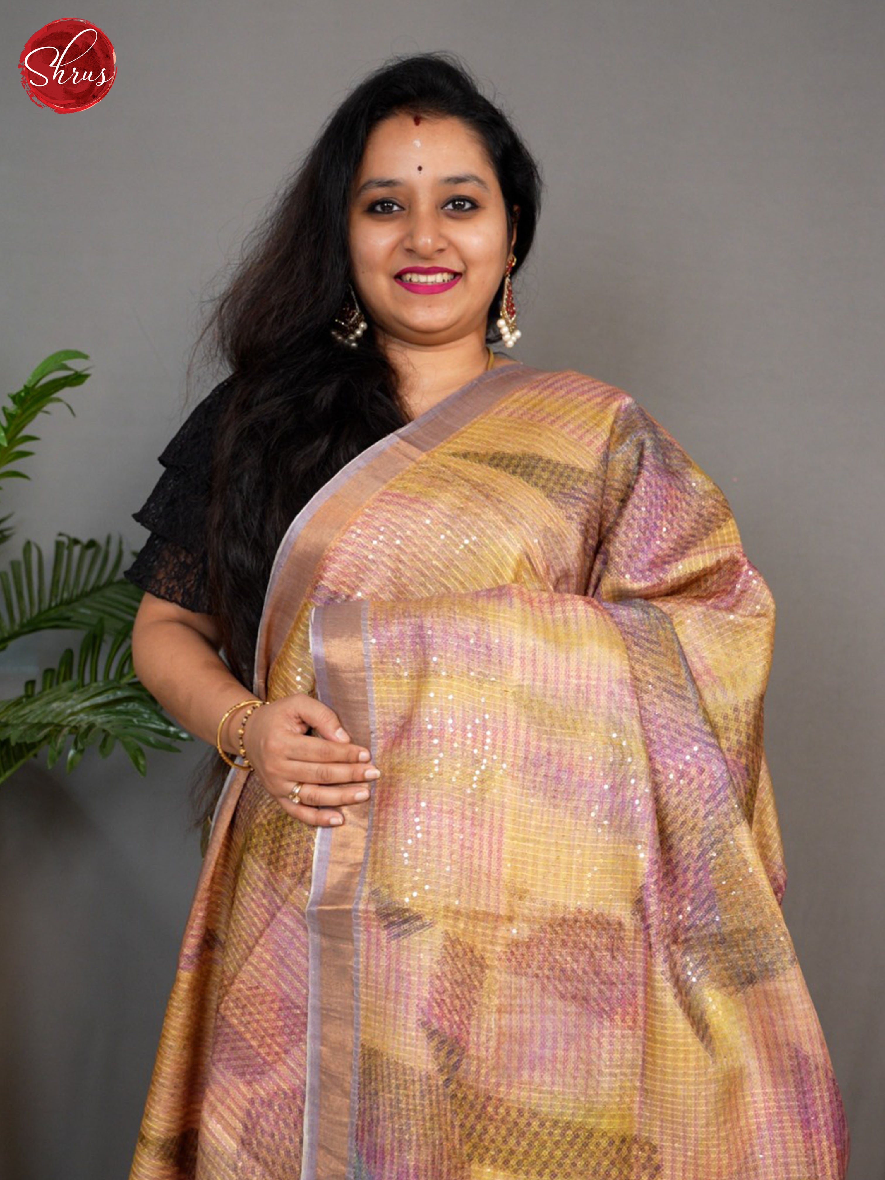 Multicolor & Lavender - Tussar Saree - Shop on ShrusEternity.com