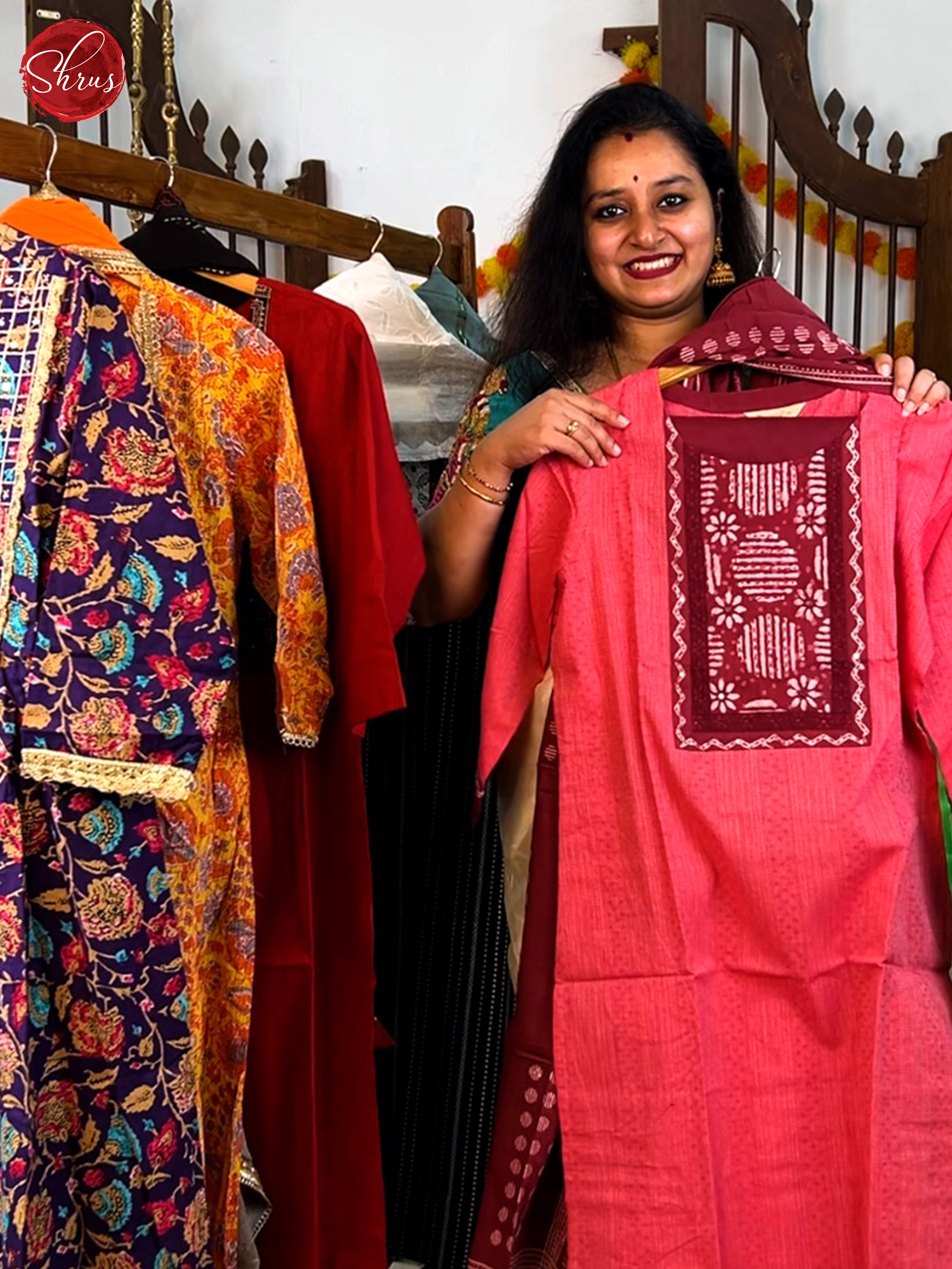 Pink -Straight fit 3pc Readymade Suits - Shop on ShrusEternity.com