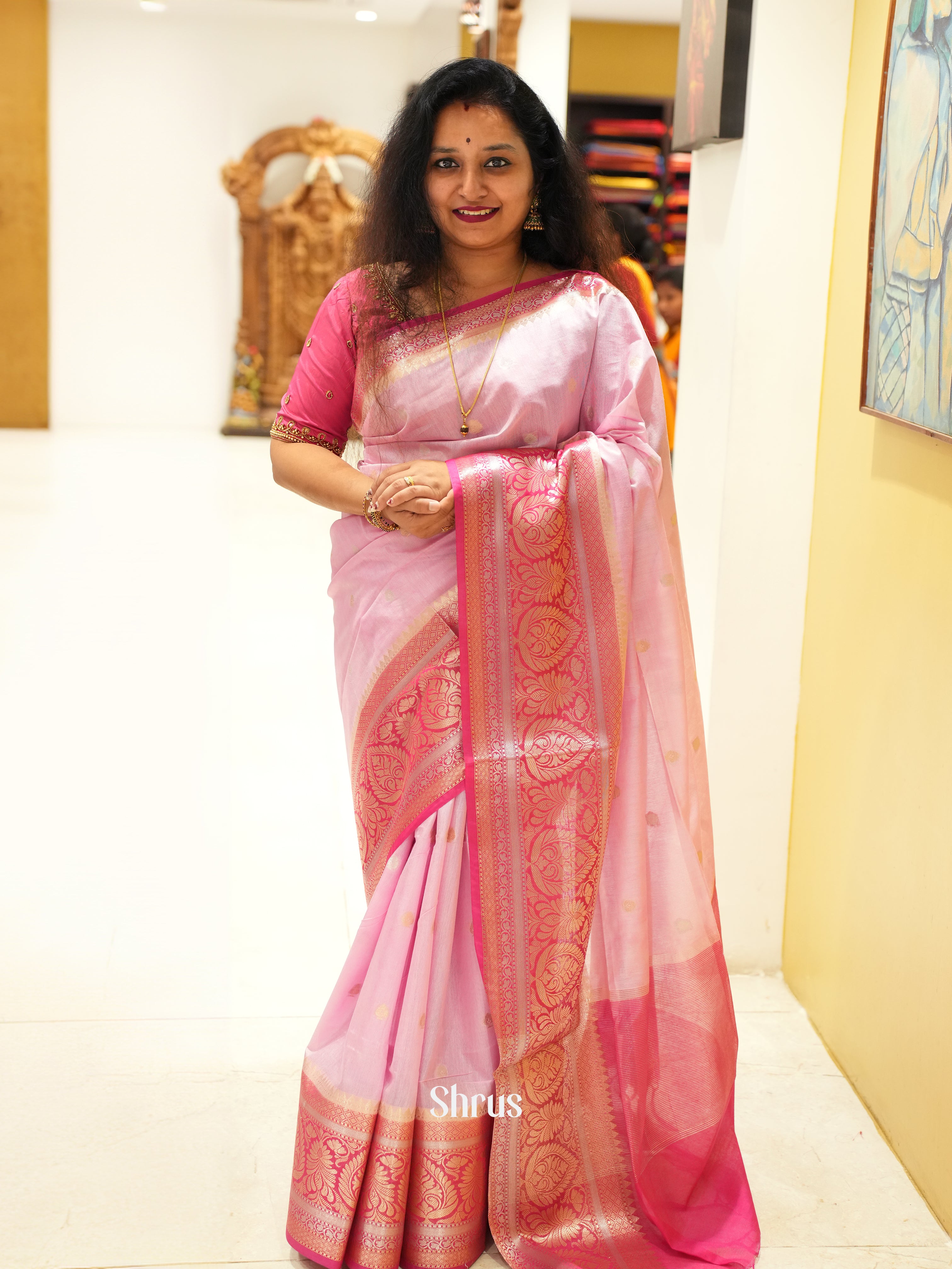 Baby Pink & Pink - Semi Silkcotton - Shop on ShrusEternity.com