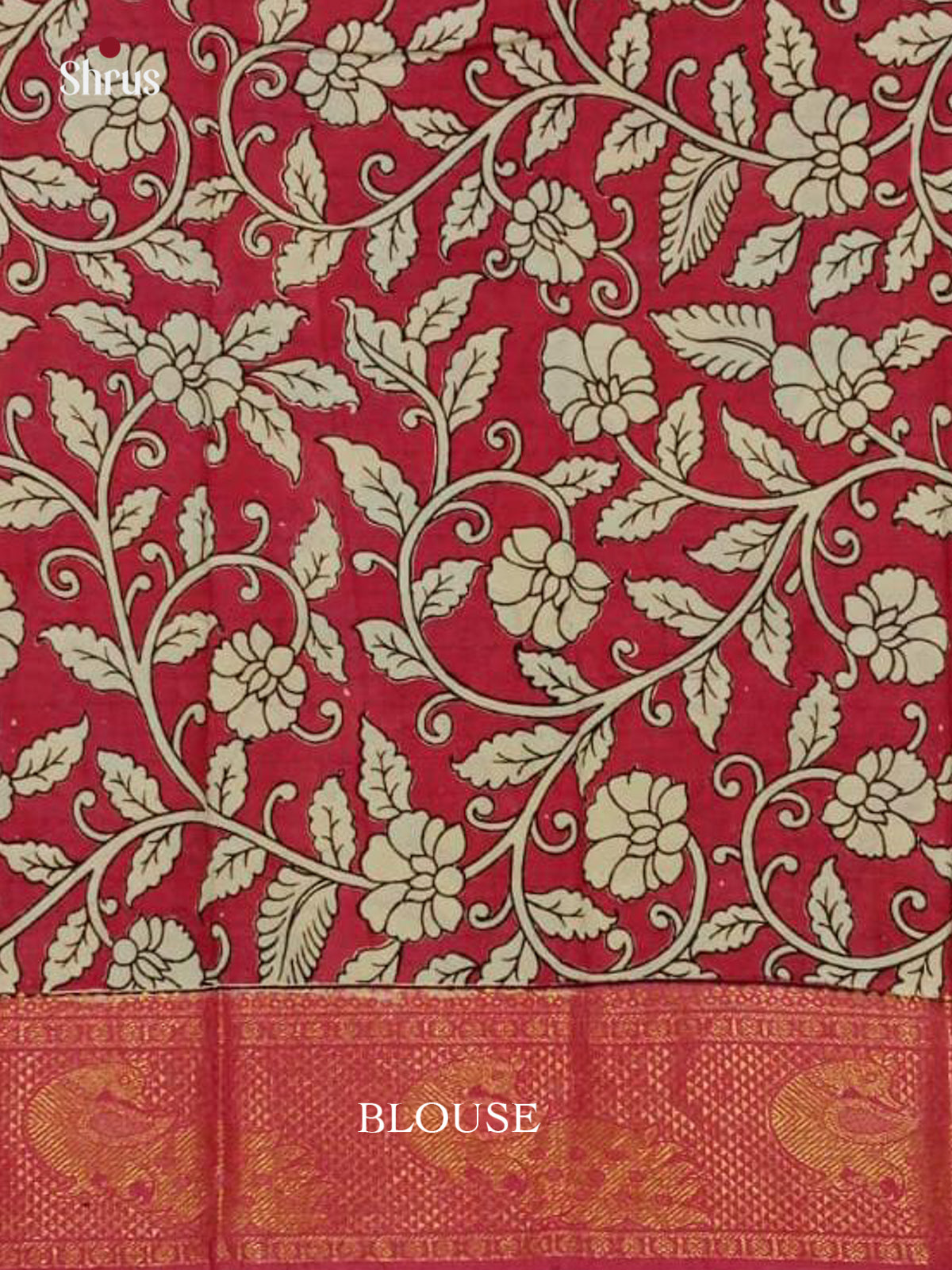 Yellow & Pink - Kalamkari Printed Mangalagiri silkcotton Saree - Shop on Shrus.com