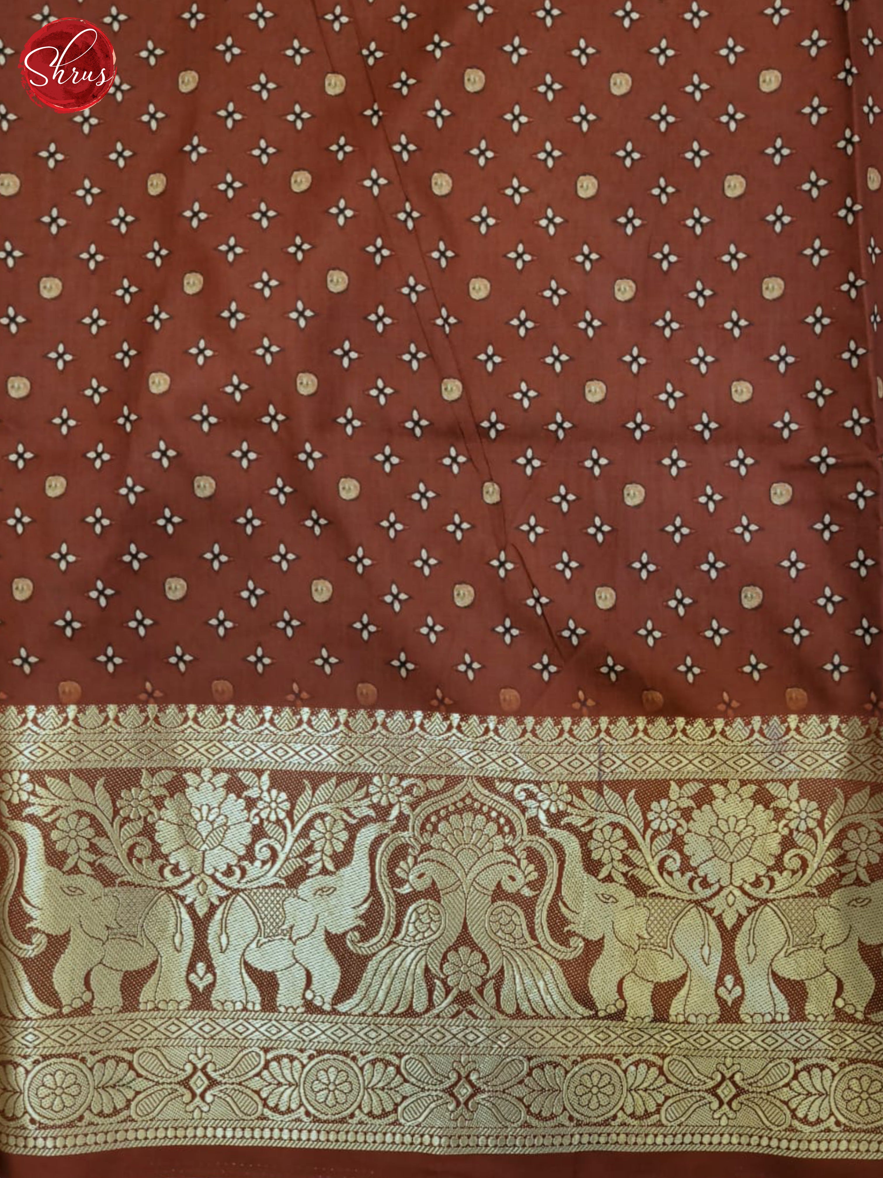 Grey & Pink - Semi Crepe Saree - Shop on ShrusEternity.com