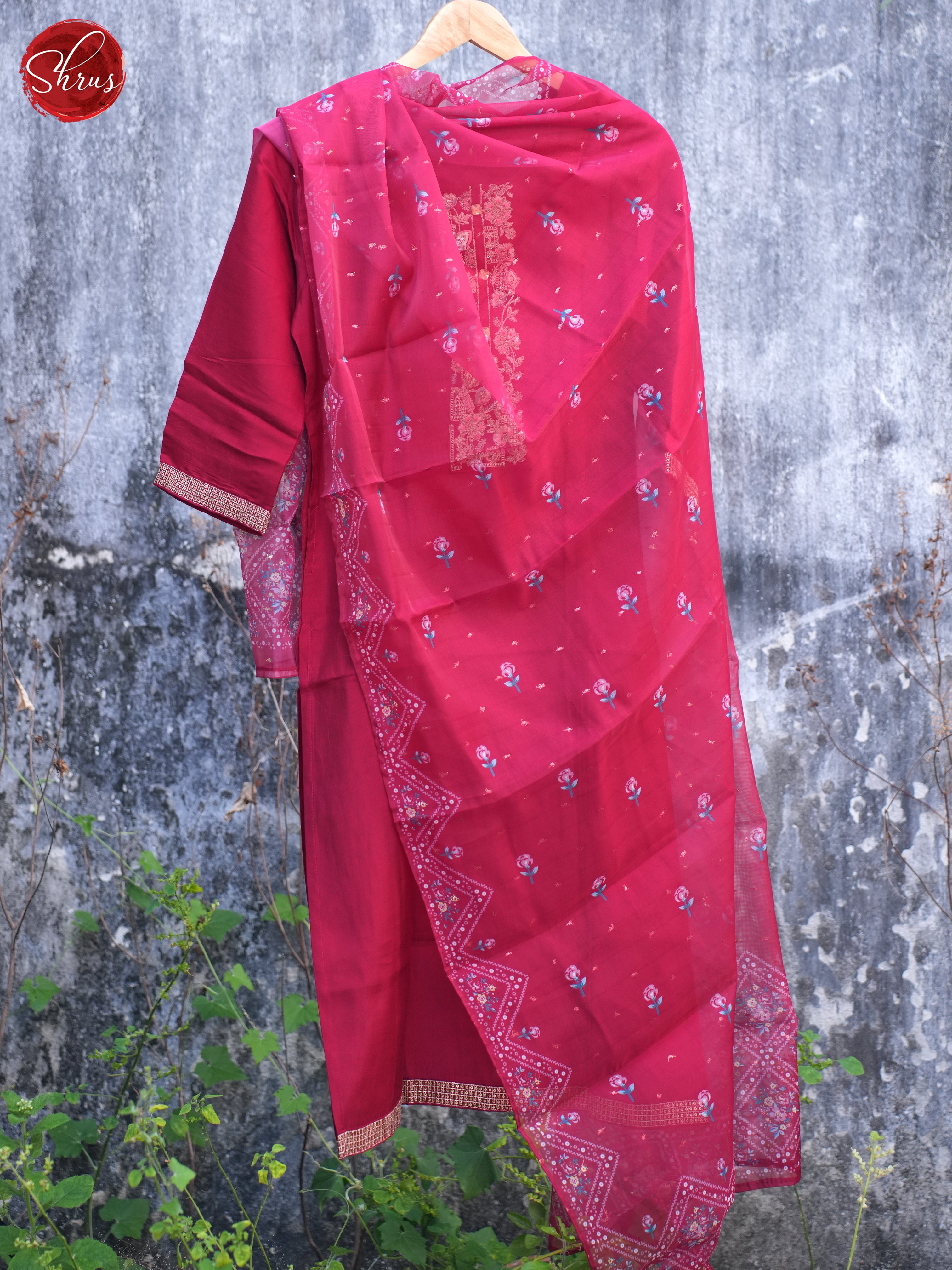 Pink -3pc Readymade Salear - Shop on ShrusEternity.com