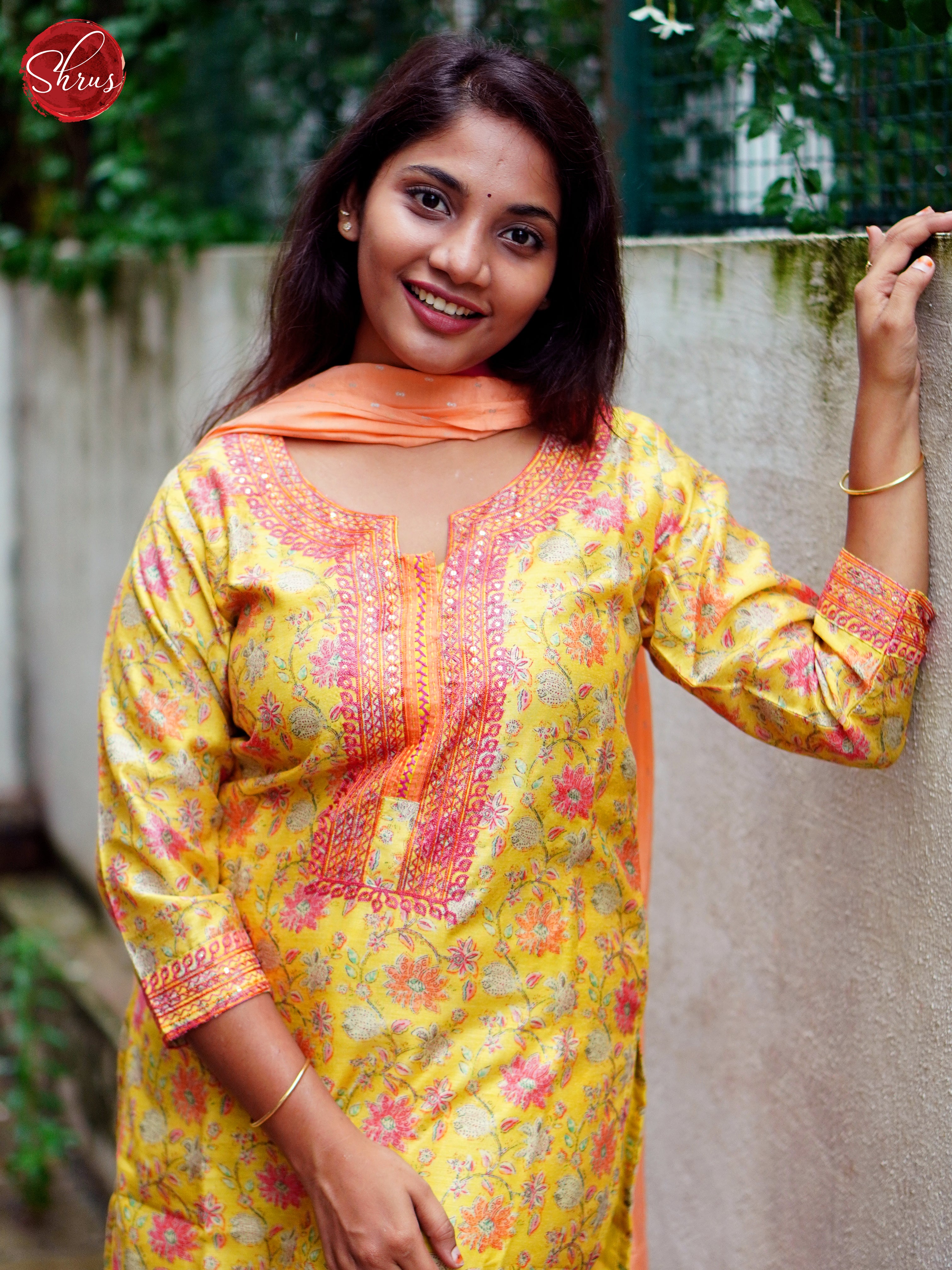 Yellow & Peach - Readymade Suits - Shop on ShrusEternity.com