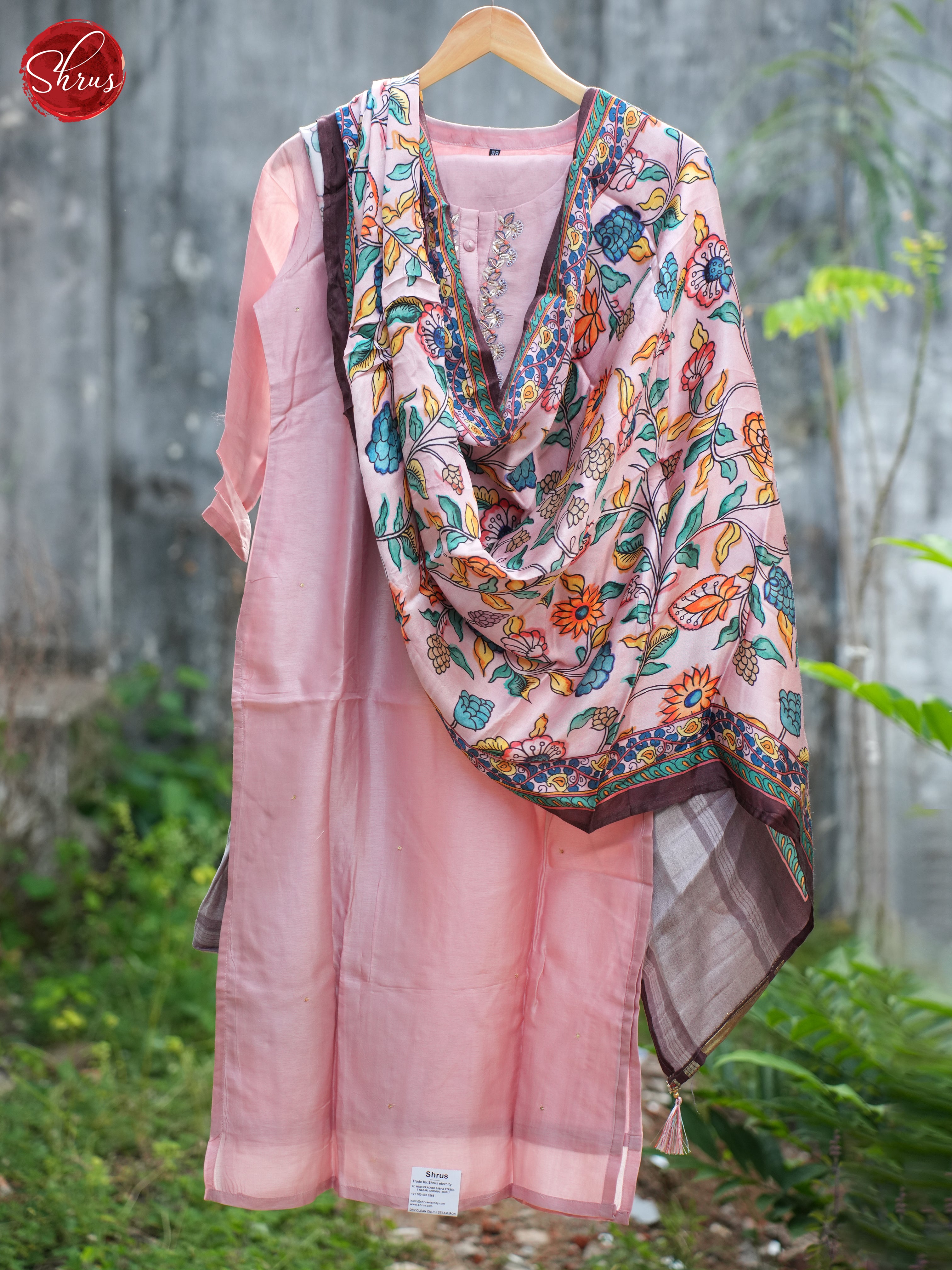 Pink -3pc Readymade Salwar - Shop on ShrusEternity.com