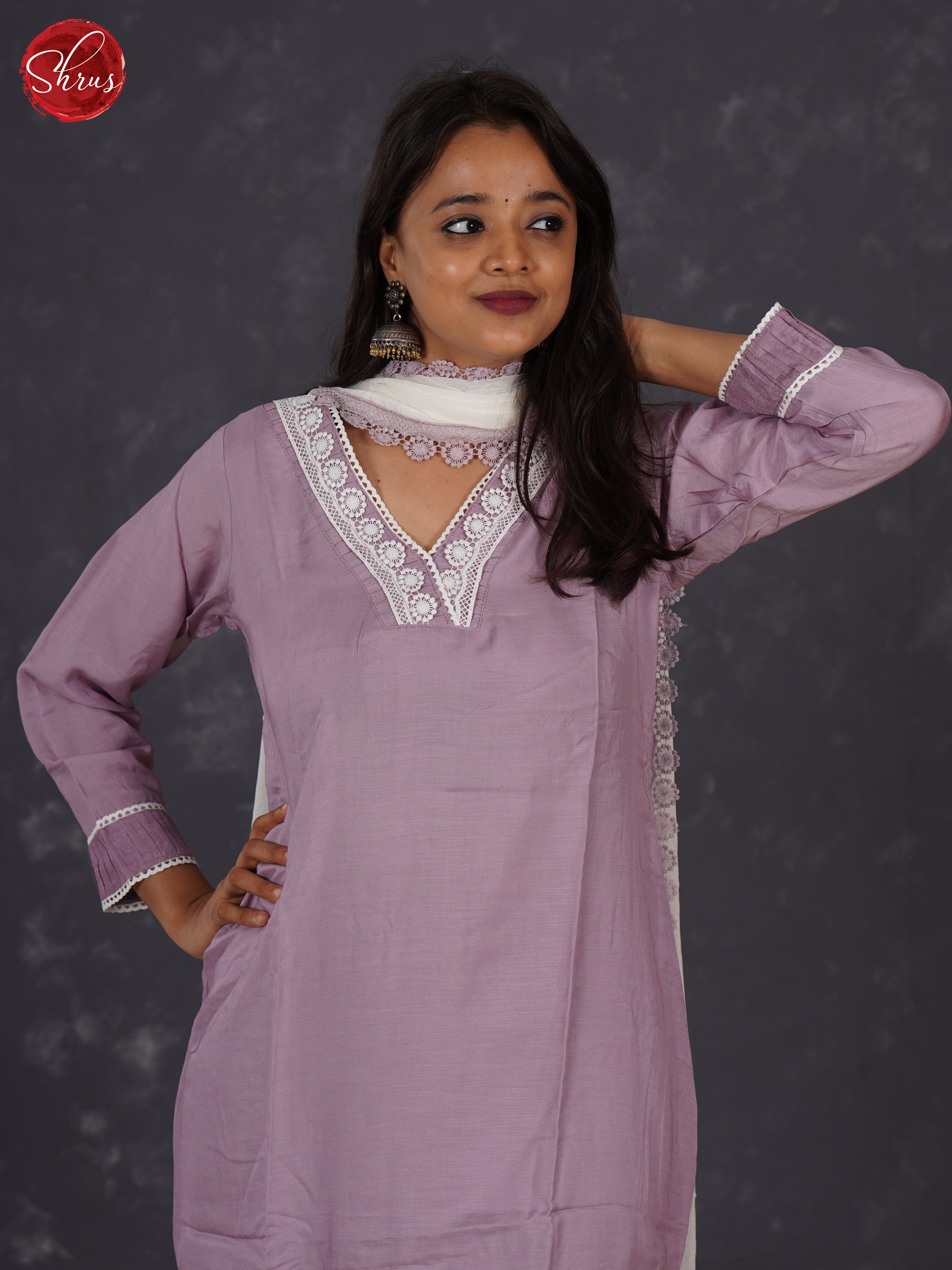 Lavender -3- piece Readymade Salwar - Shop on ShrusEternity.com