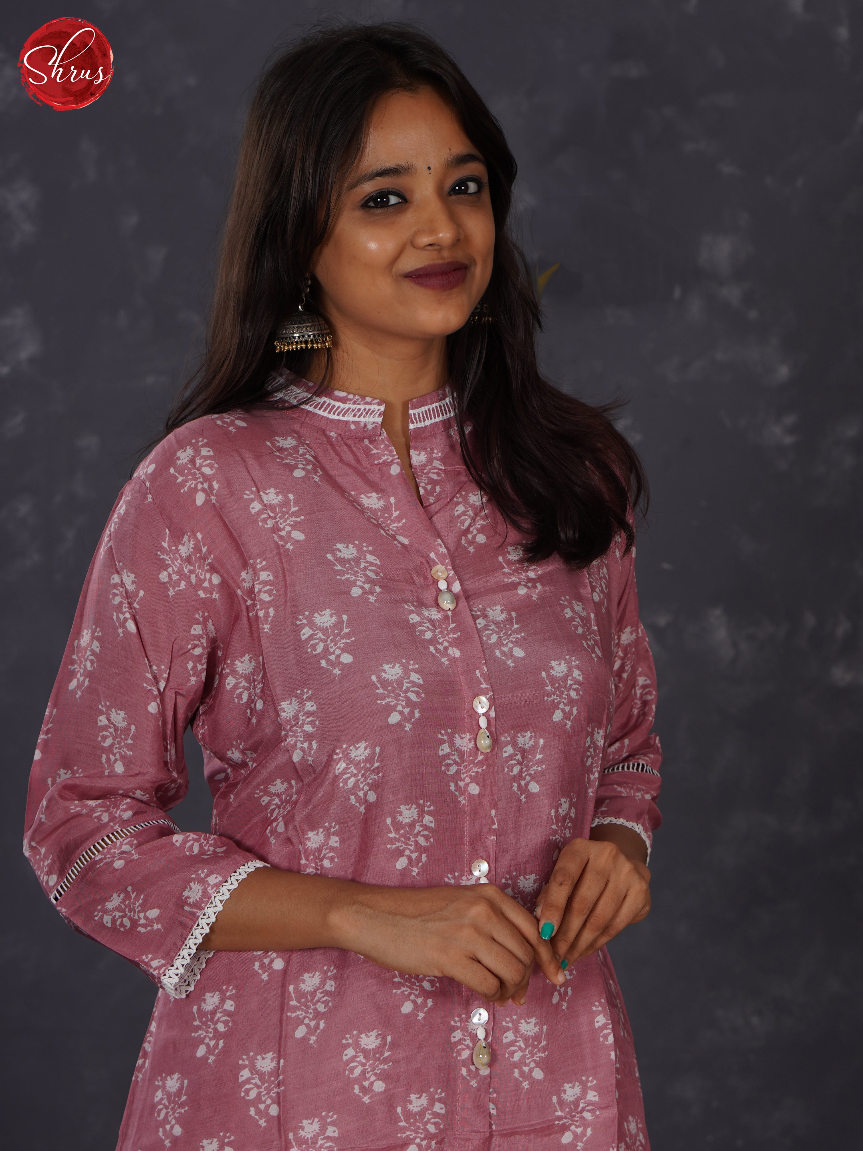 Onion Pink - Cotton 2 piece Readymade Salwar - Shop on ShrusEternity.com