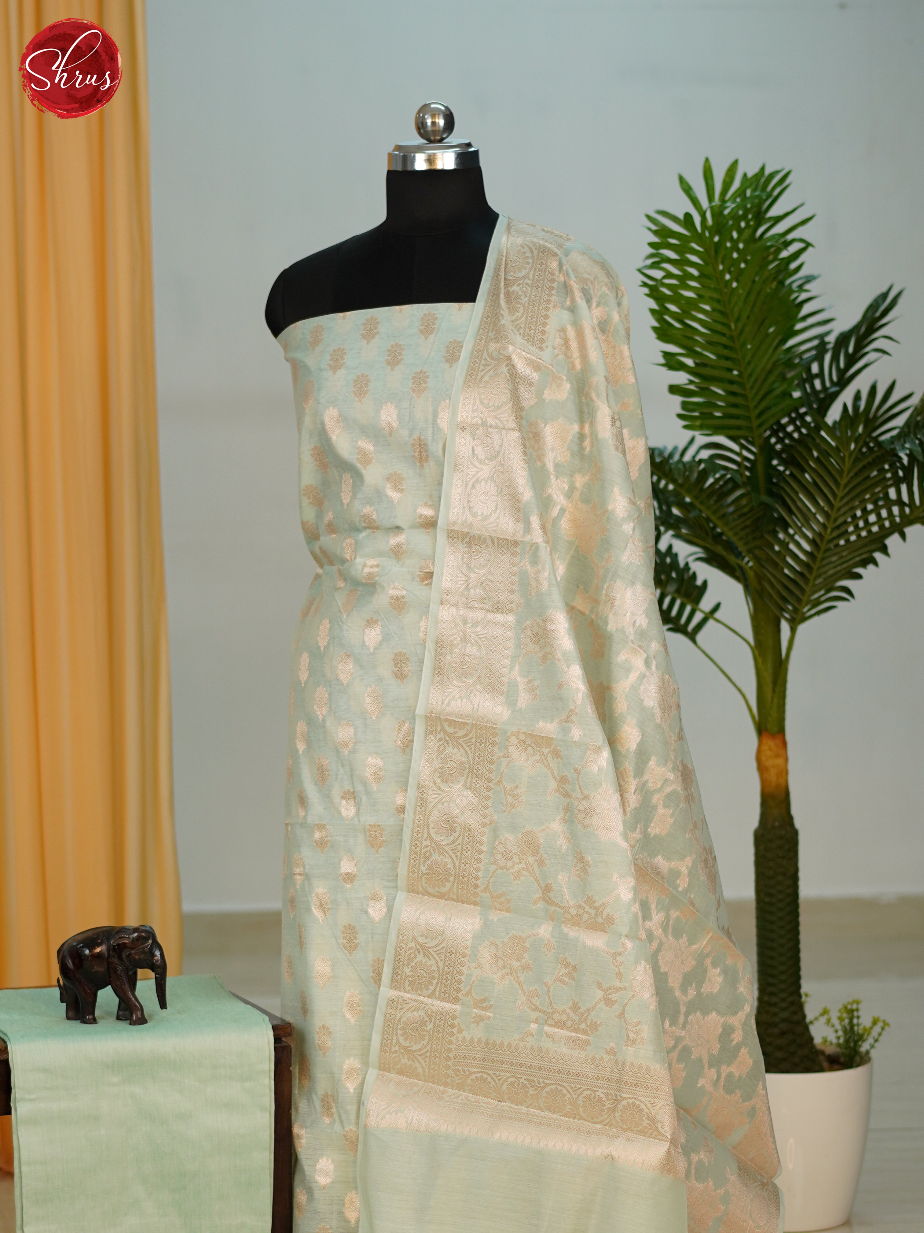 BHS10204 - Semi banaras salwar - Shop on ShrusEternity.com