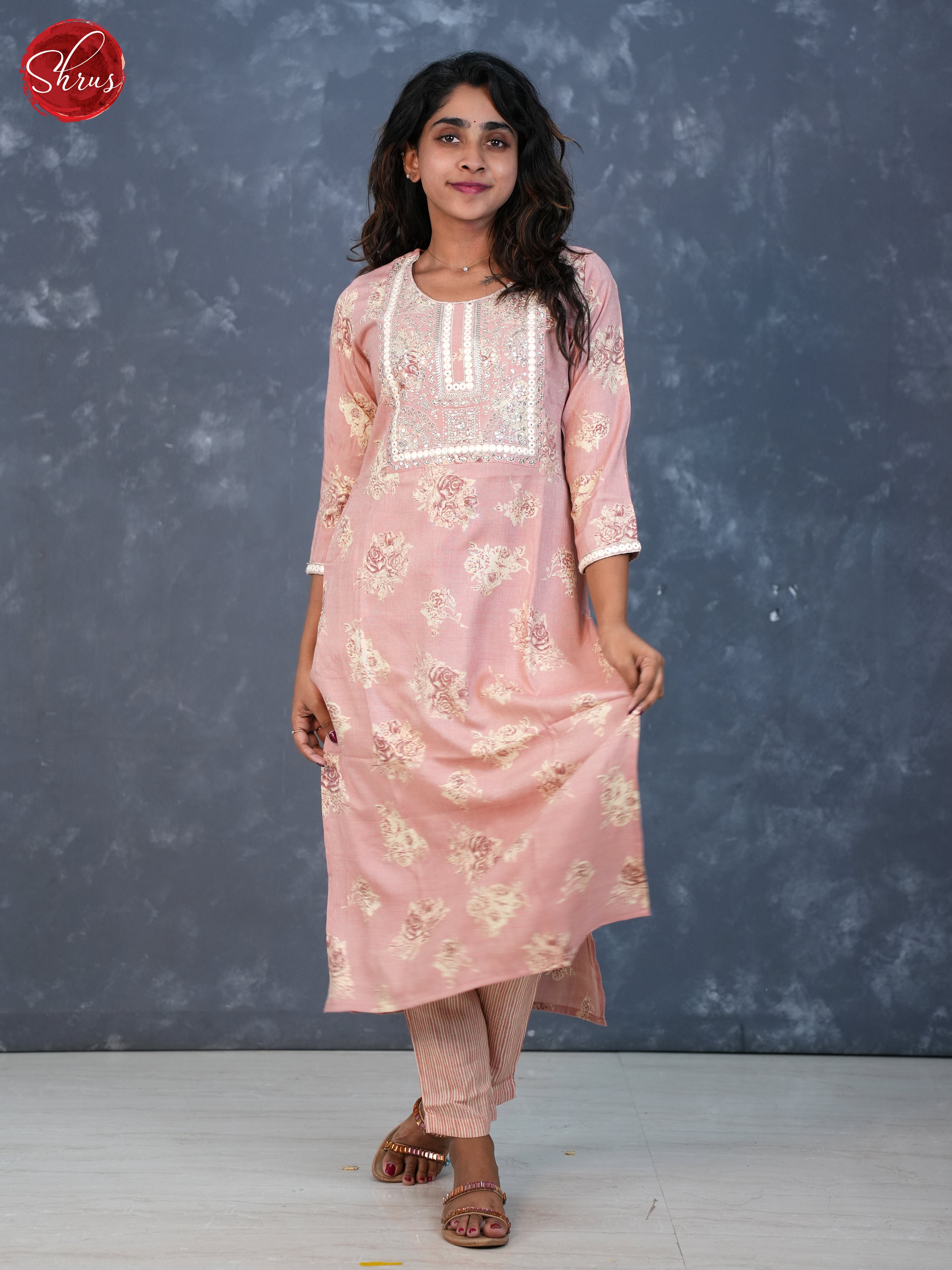 Pink - Lace embroidered 2pc Readymade Salwar Suits - Shop on ShrusEternity.com