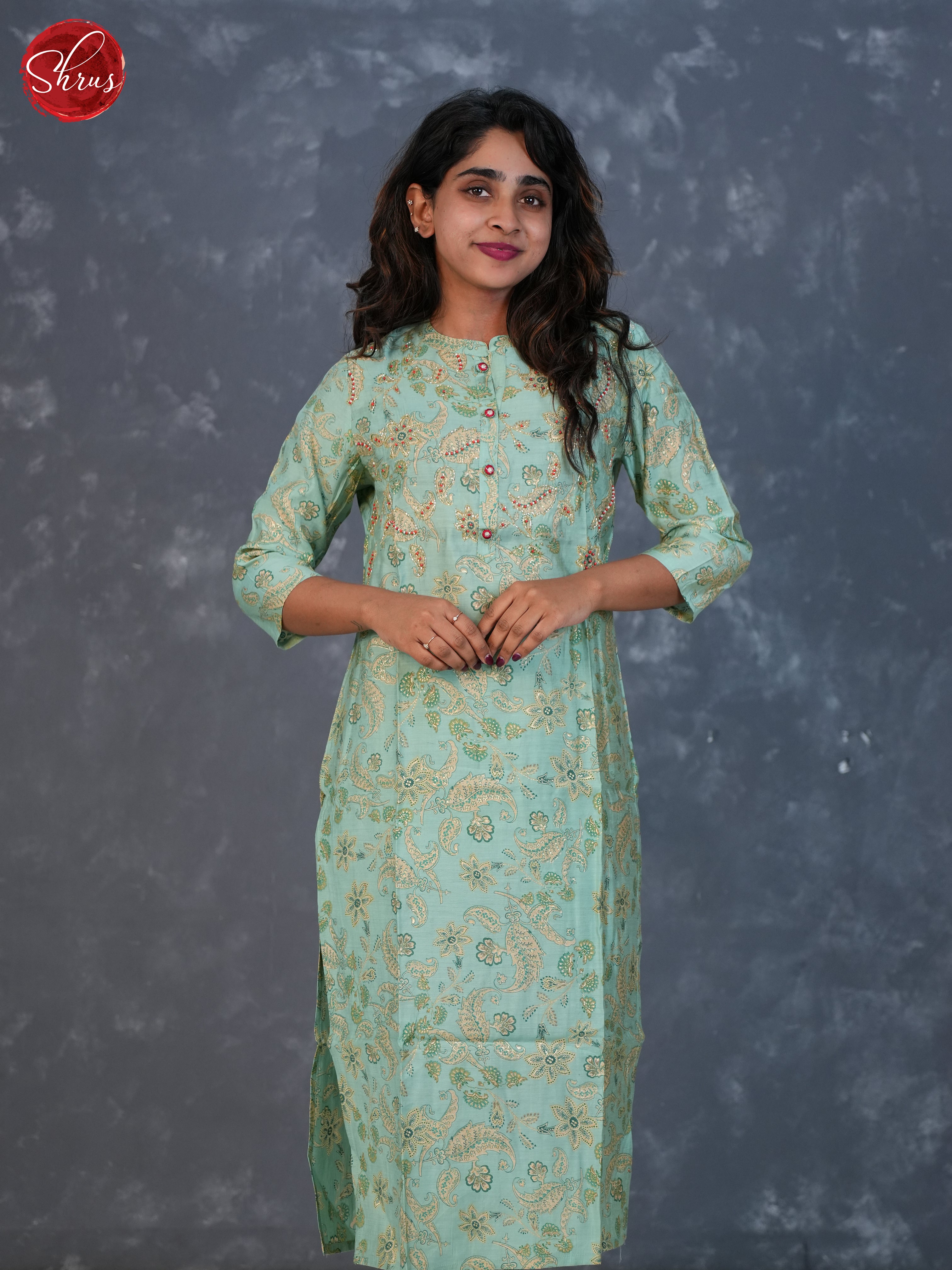 Green - Cotton printed 2pc Readymade Salwar Suits - Shop on ShrusEternity.com